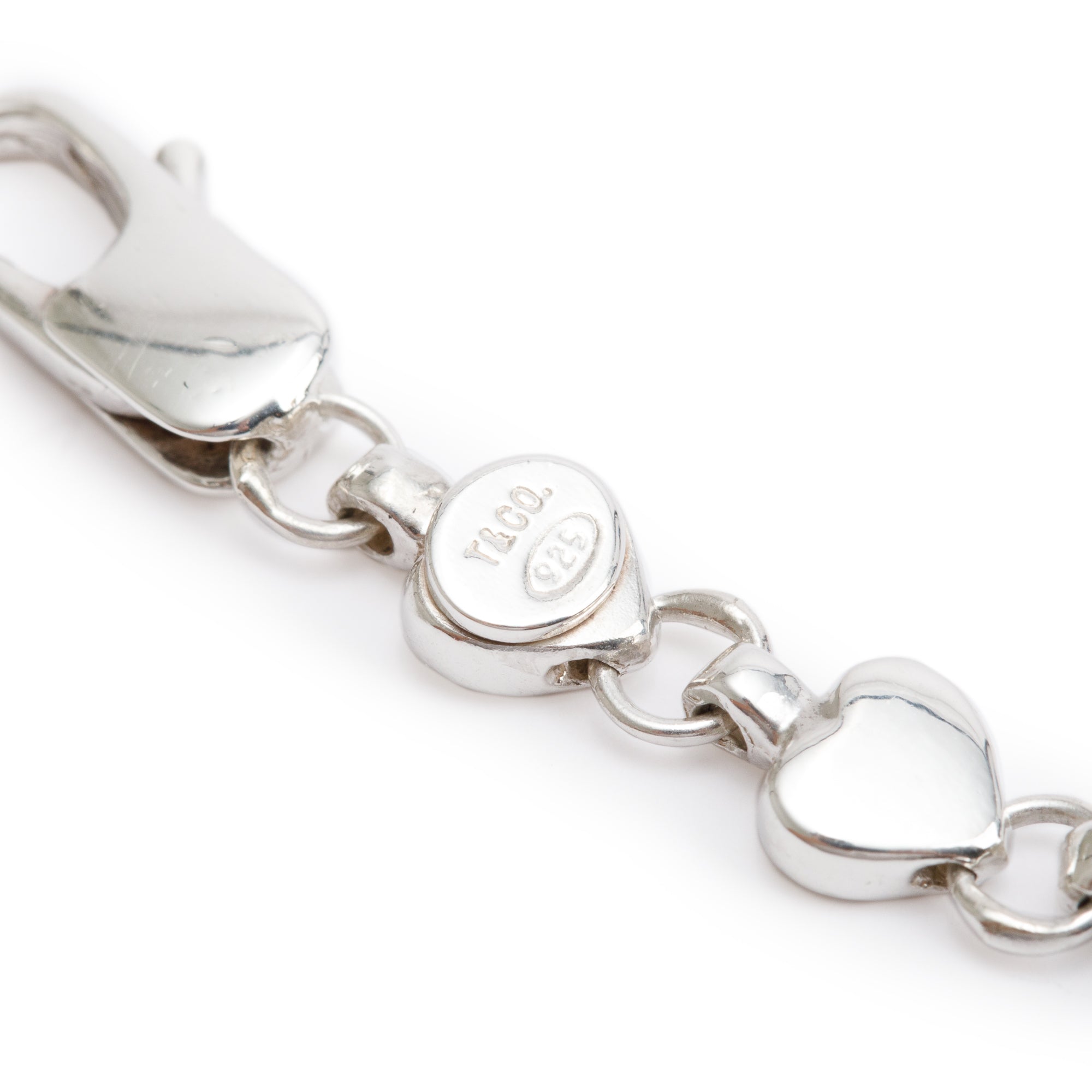 Tiffany & Co. Sterling Silver Heart Link Necklace