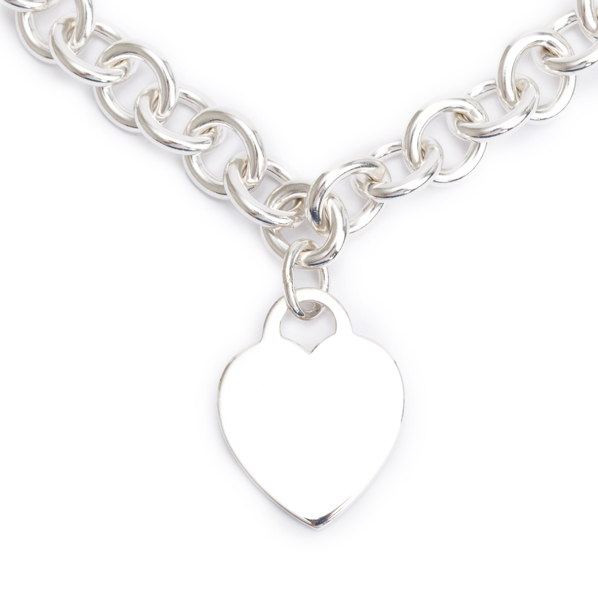Tiffany & Co. Sterling Silver Heart Tag Necklace