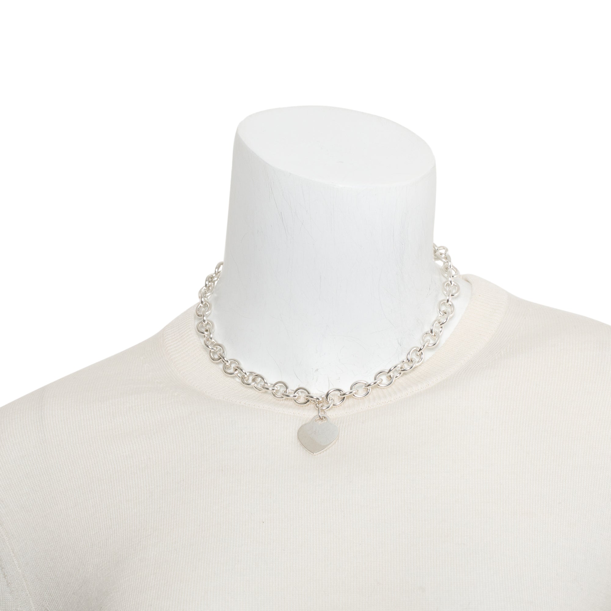 Tiffany & Co. Sterling Silver Heart Tag Necklace