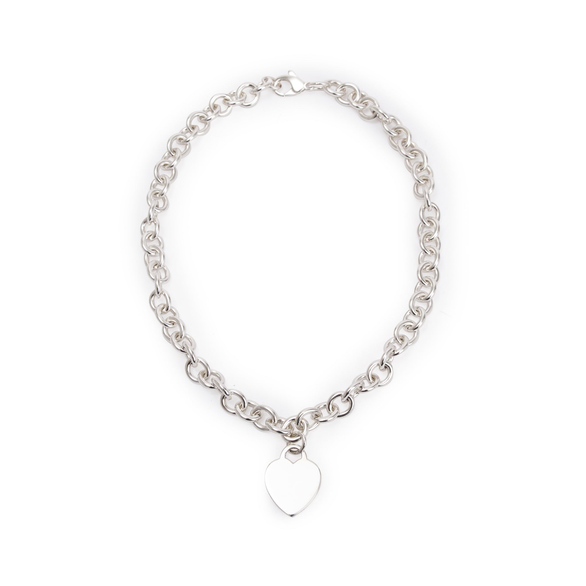Tiffany & Co. Sterling Silver Heart Tag Necklace