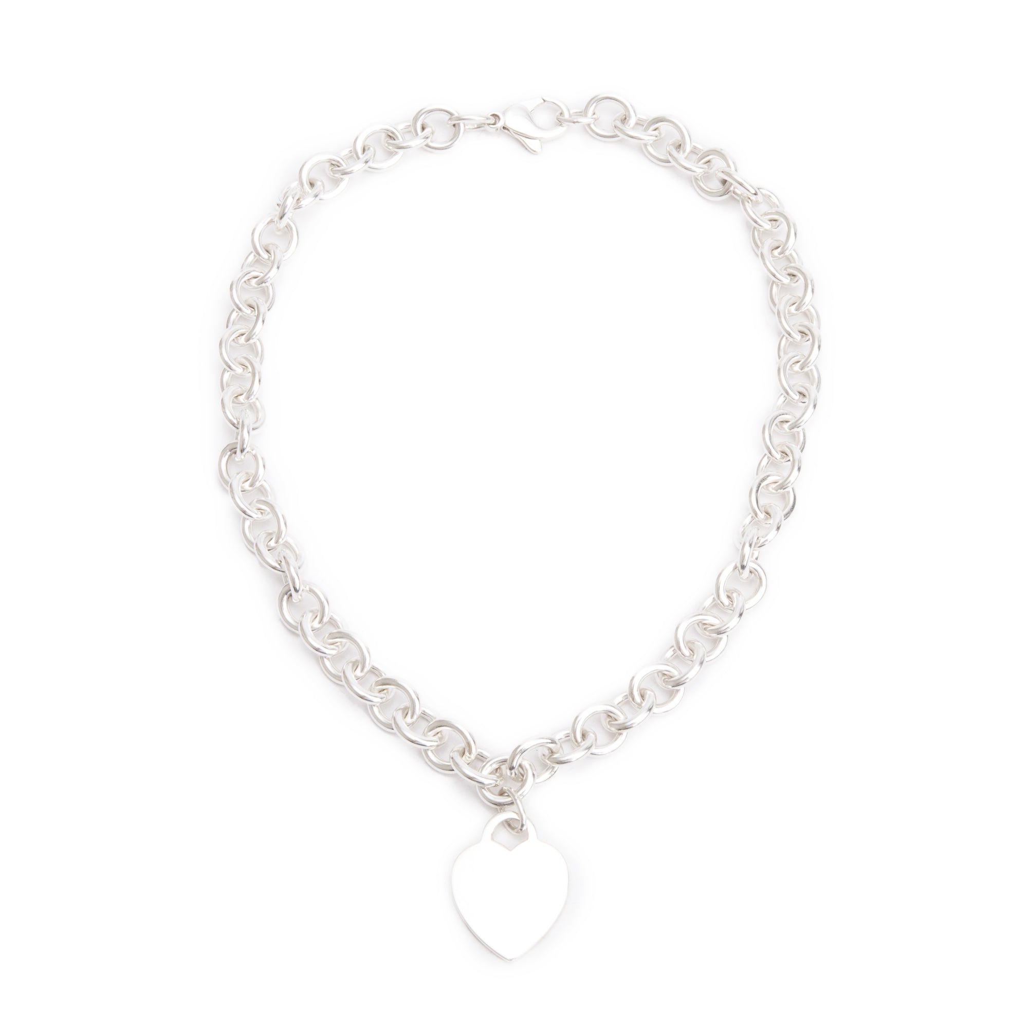 Tiffany & Co. Sterling Silver Heart Tag Necklace