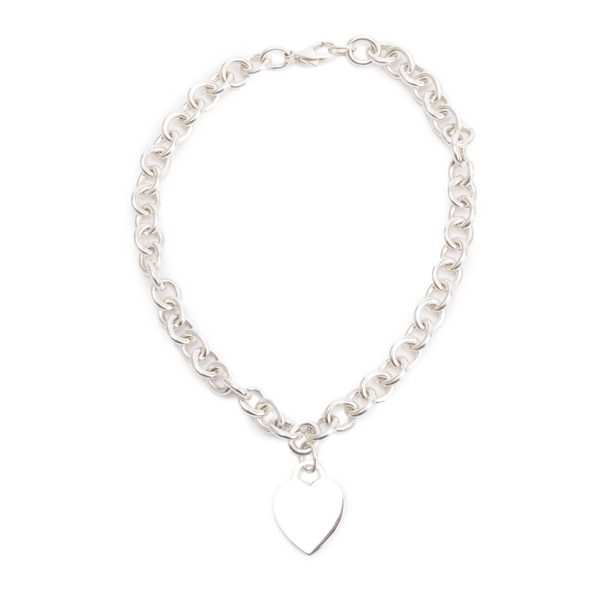 Tiffany & Co. Sterling Silver Heart Tag Necklace