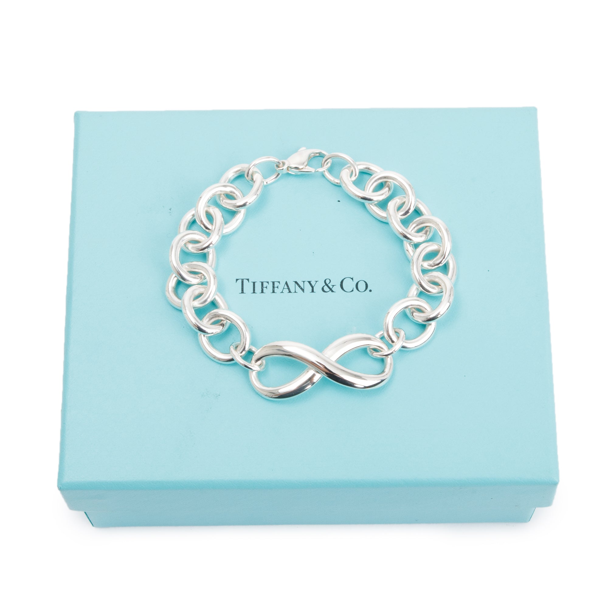 Tiffany Sterling Silver Infinity Bracelet w/ Box – Oliver