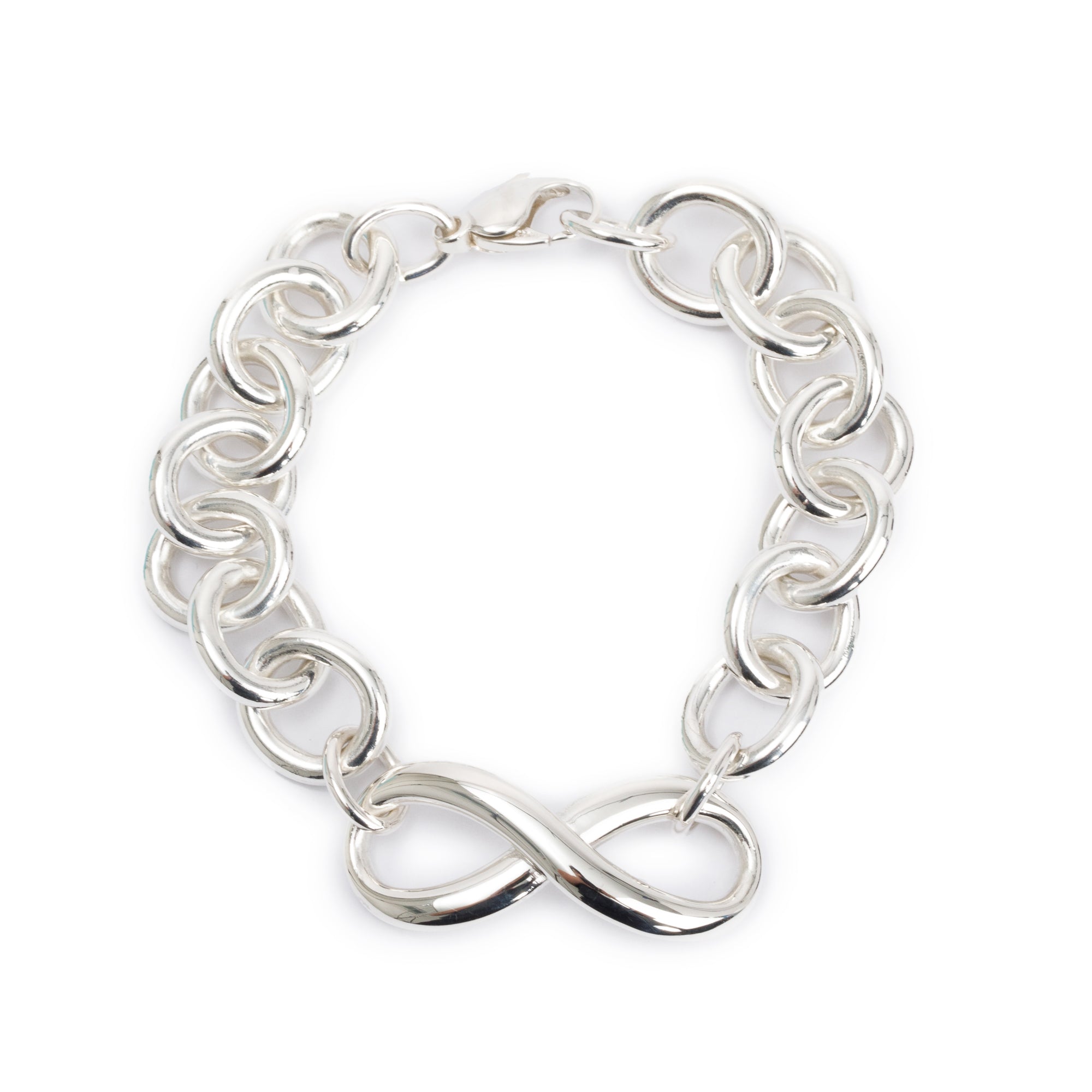 Tiffany & Co. Sterling Silver Infinity Bracelet w/ Box