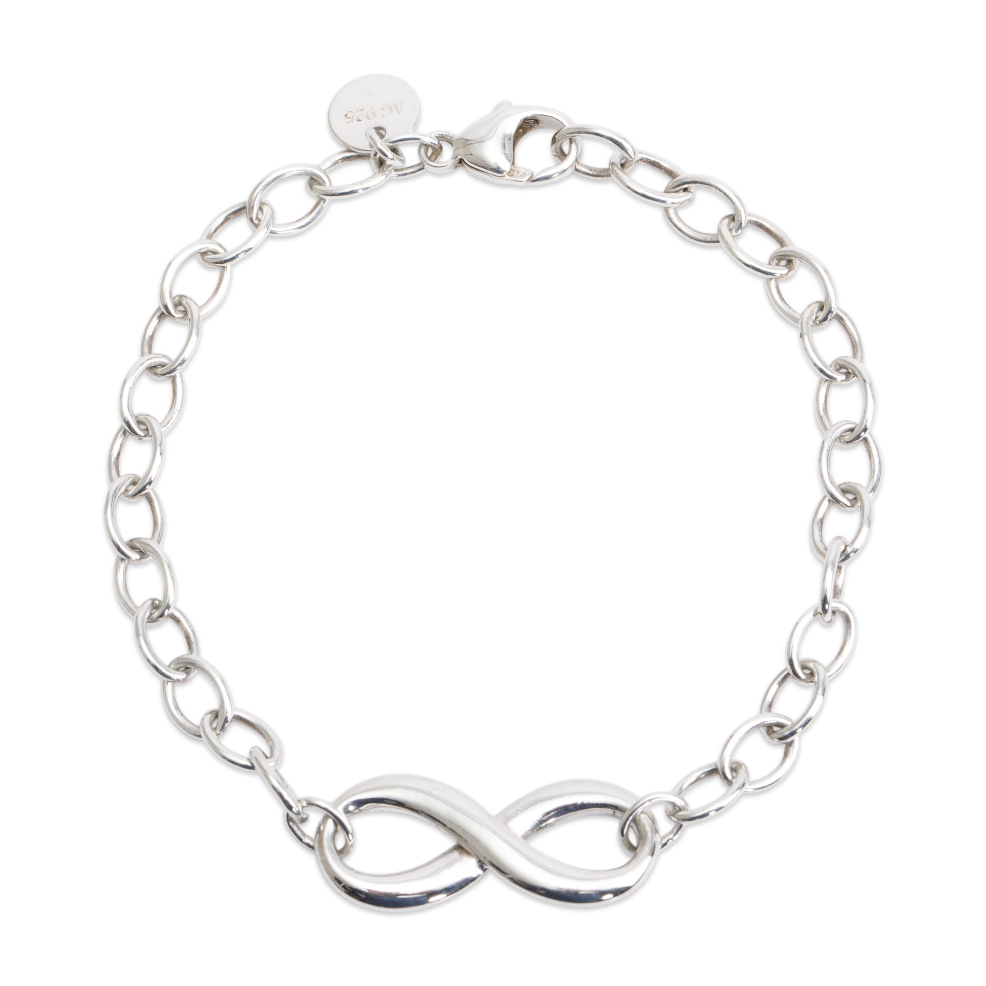 Tiffany & Co. Sterling Silver Infinity Link Bracelet