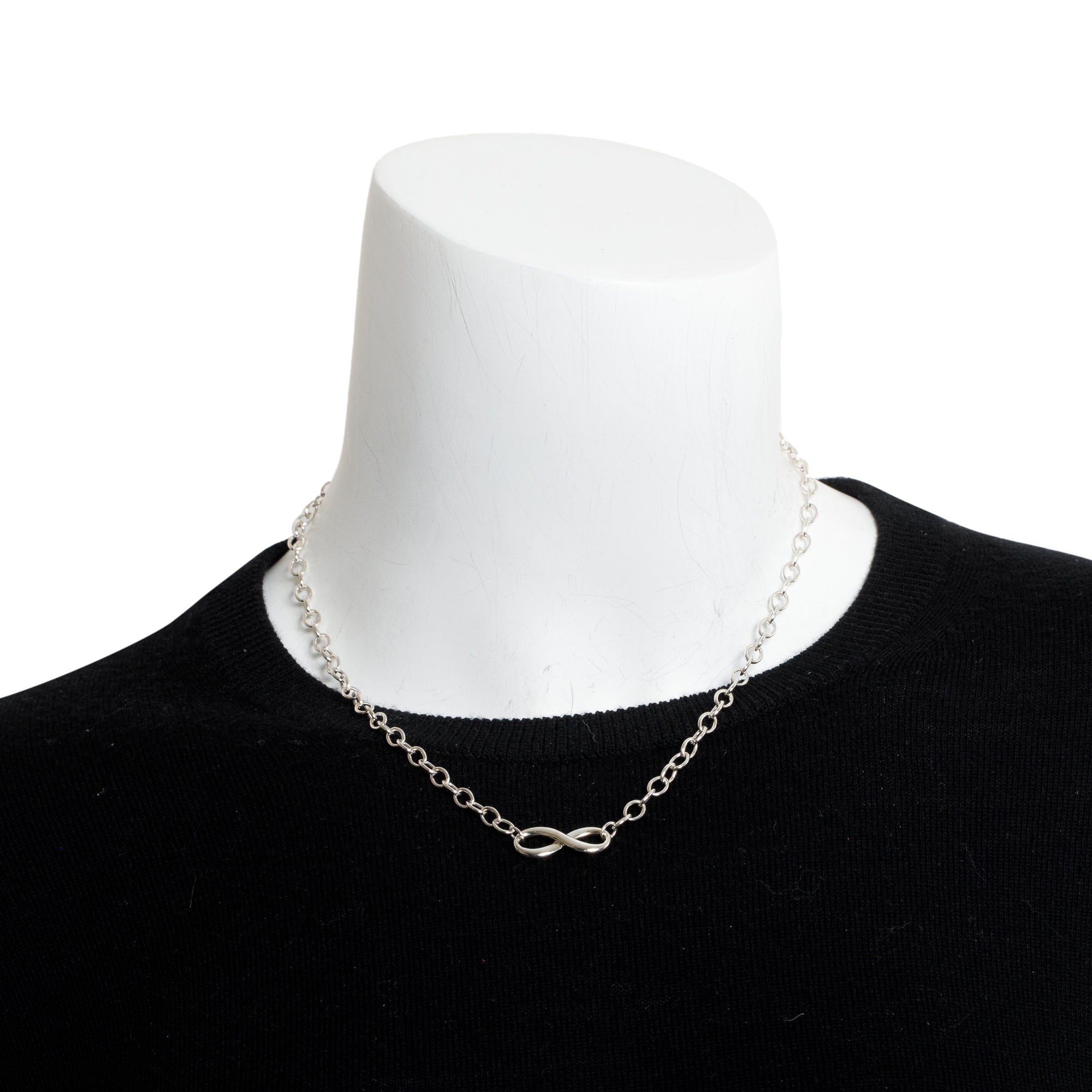 Tiffany & Co. Sterling Silver Infinity Link Necklace