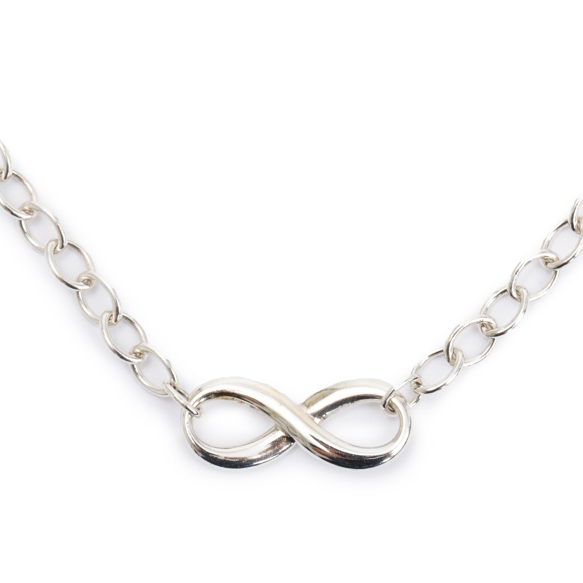 Tiffany & Co. Sterling Silver Infinity Link Necklace