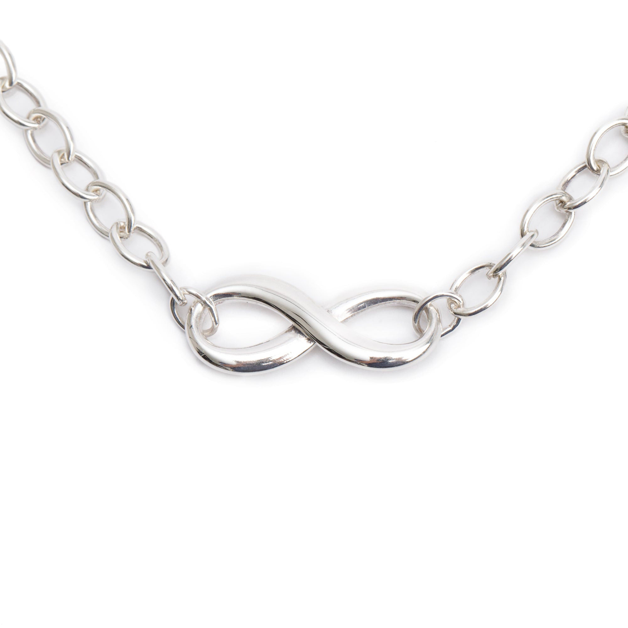 Tiffany & Co. Sterling Silver Infinity Link Necklace