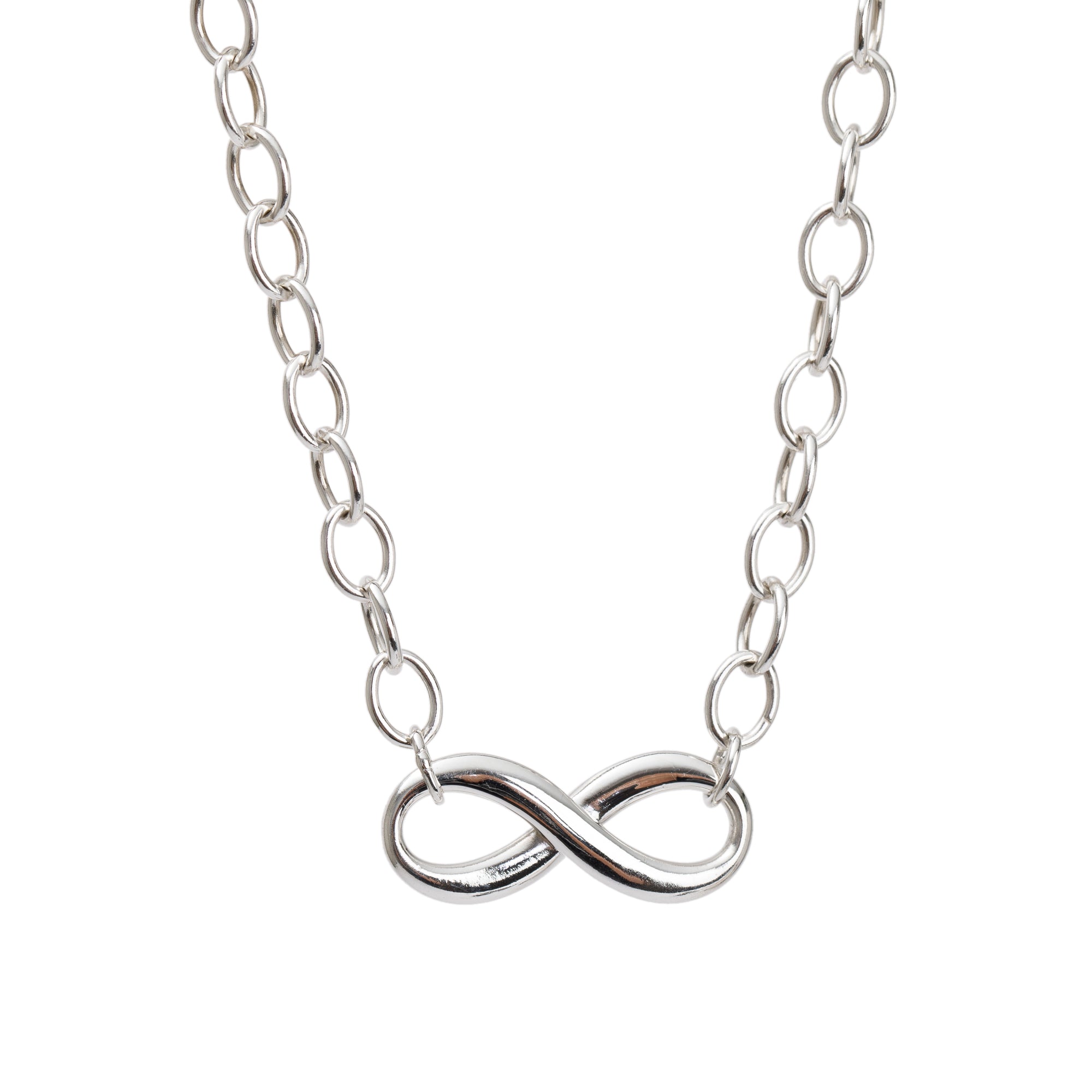 Tiffany & Co. Sterling Silver Infinity Link Necklace