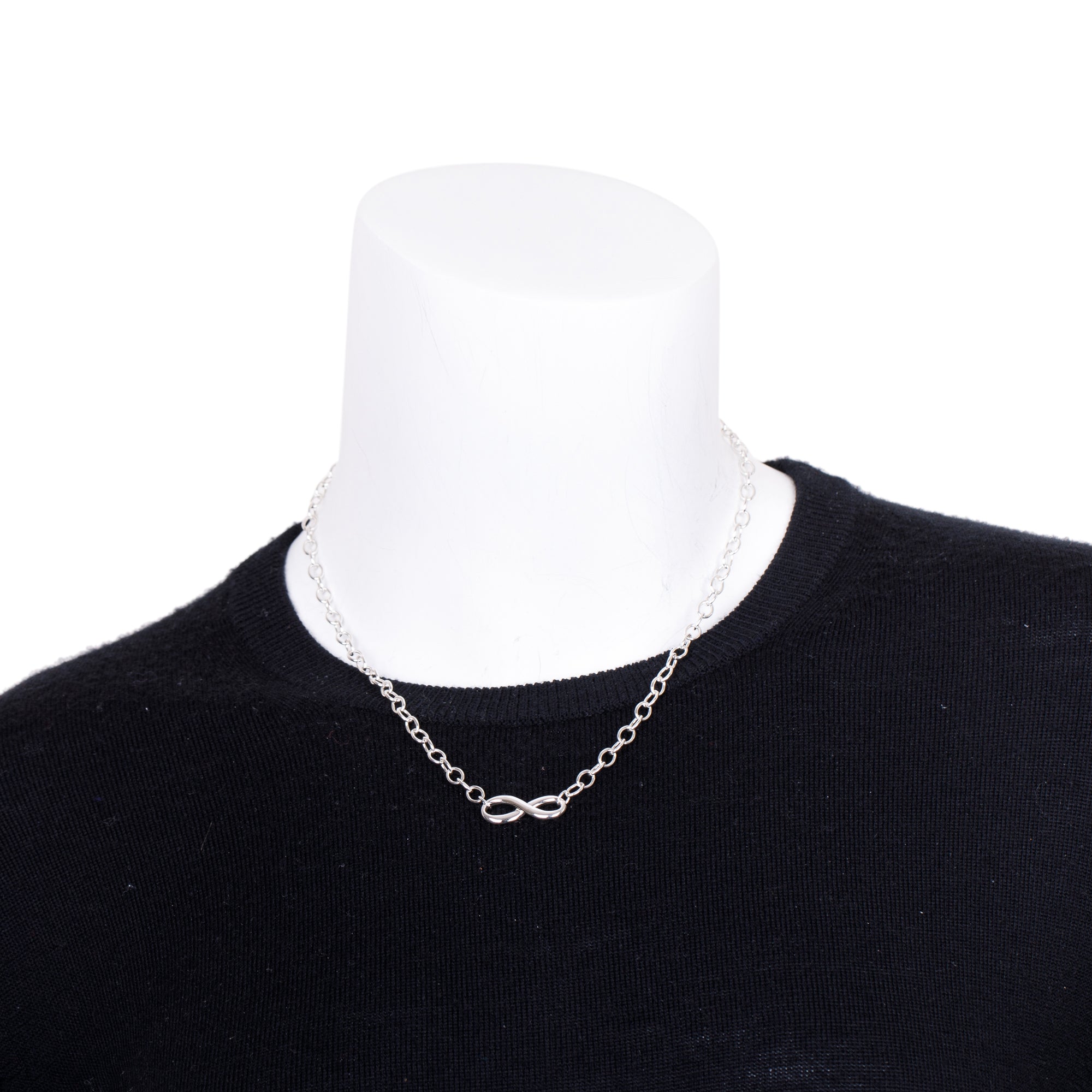 Tiffany & Co. Sterling Silver Infinity Link Necklace