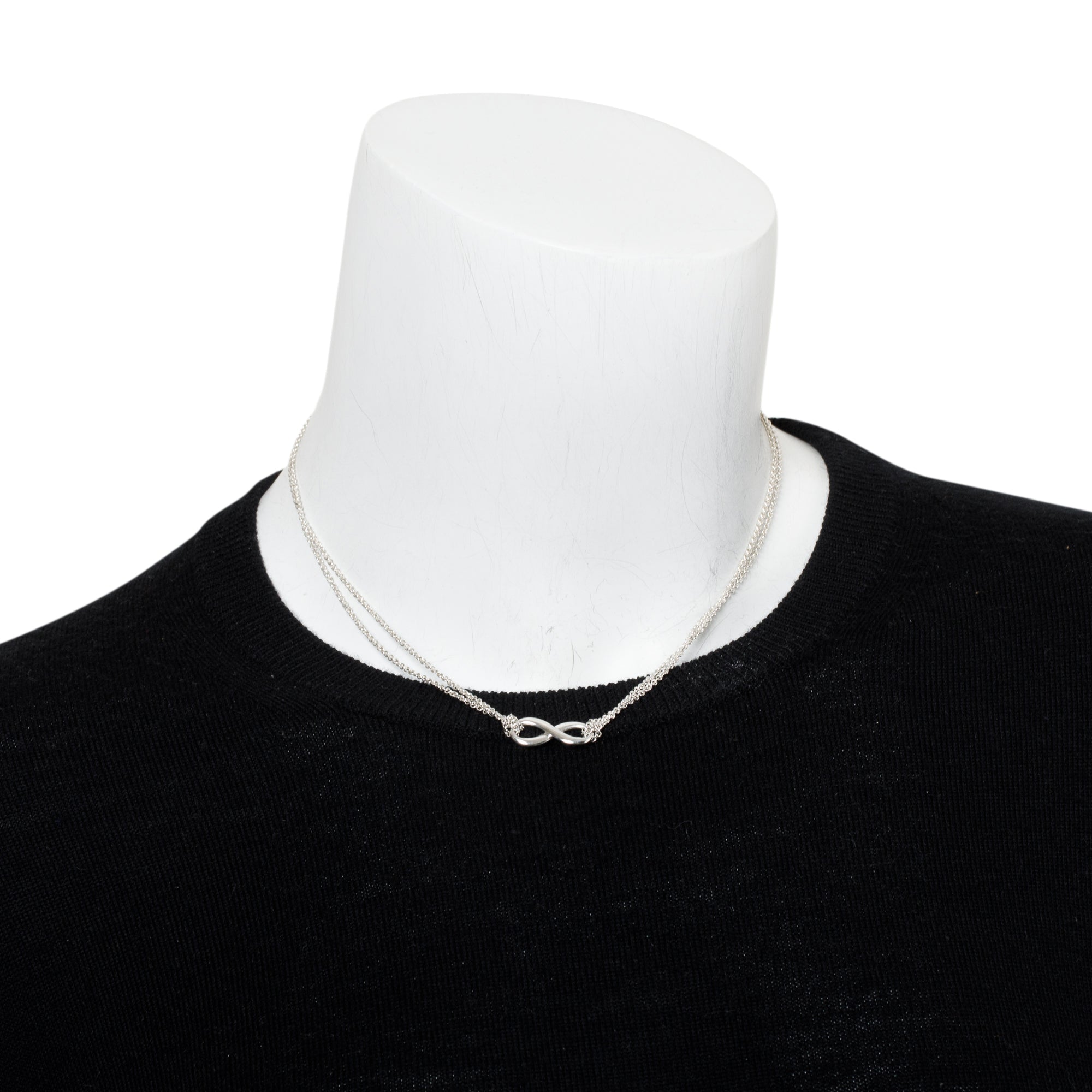 Tiffany & Co. Sterling Silver Infinity Pendant Necklace