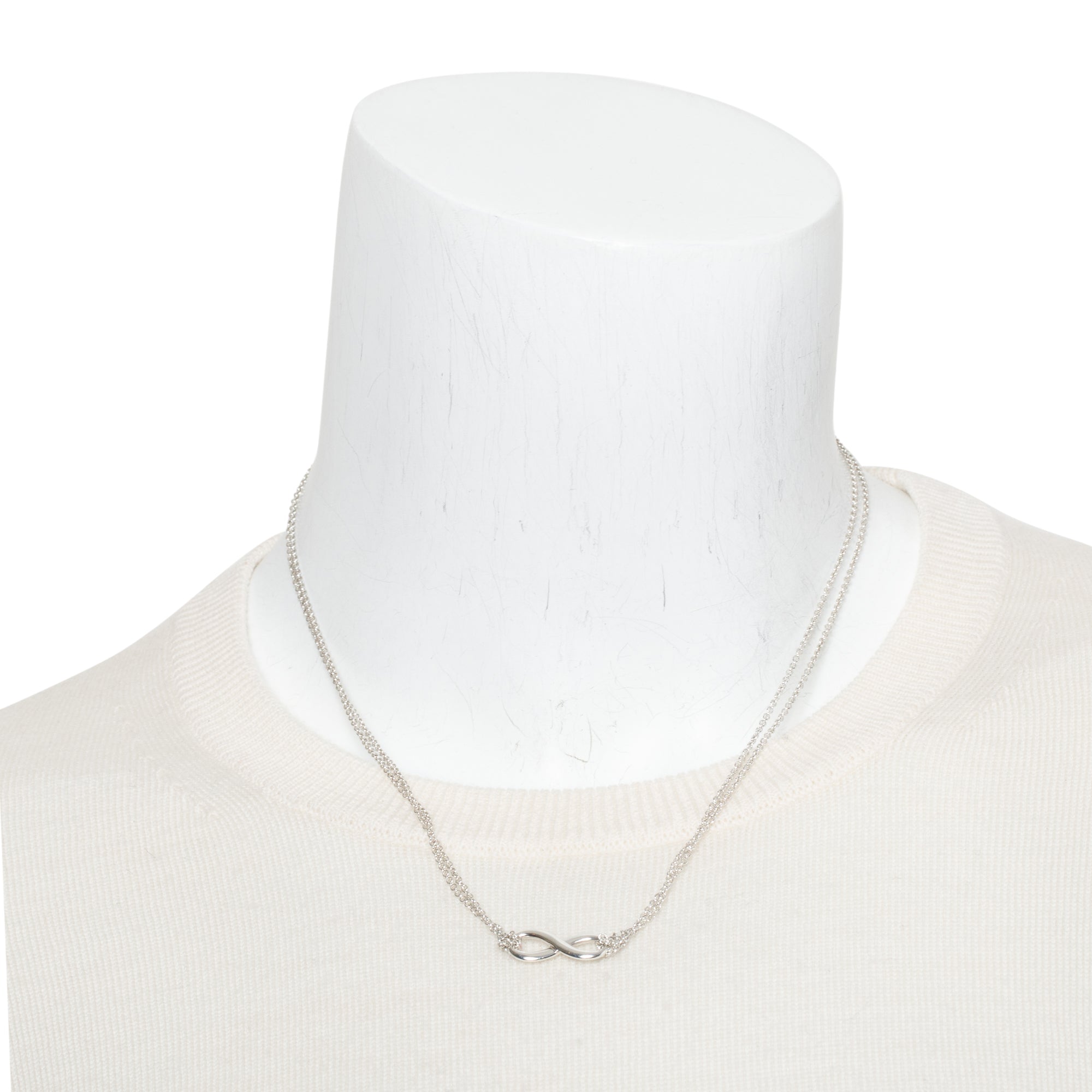 Tiffany & Co. Sterling Silver Infinity Pendant Necklace