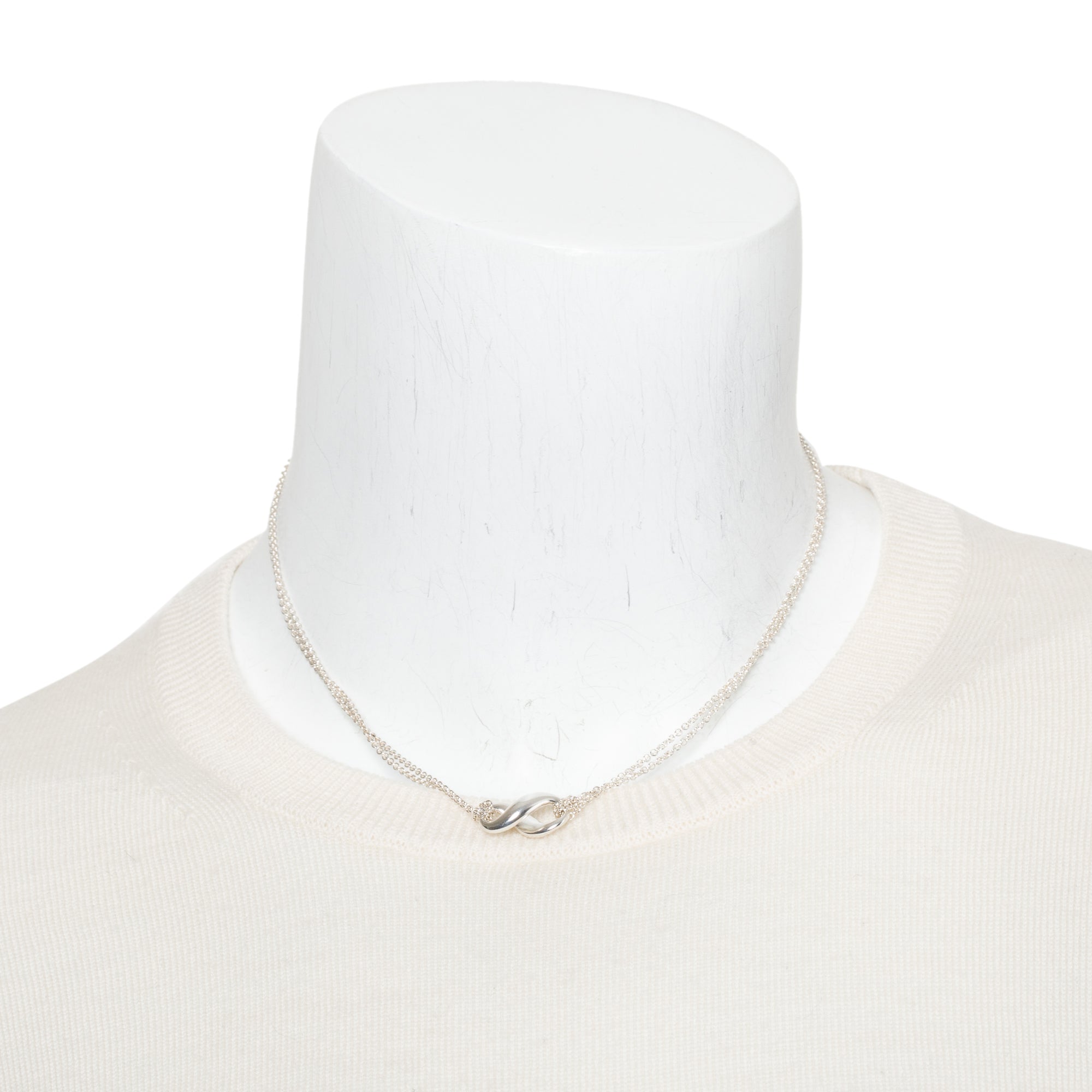 Tiffany & Co. Sterling Silver Infinity Pendant Necklace