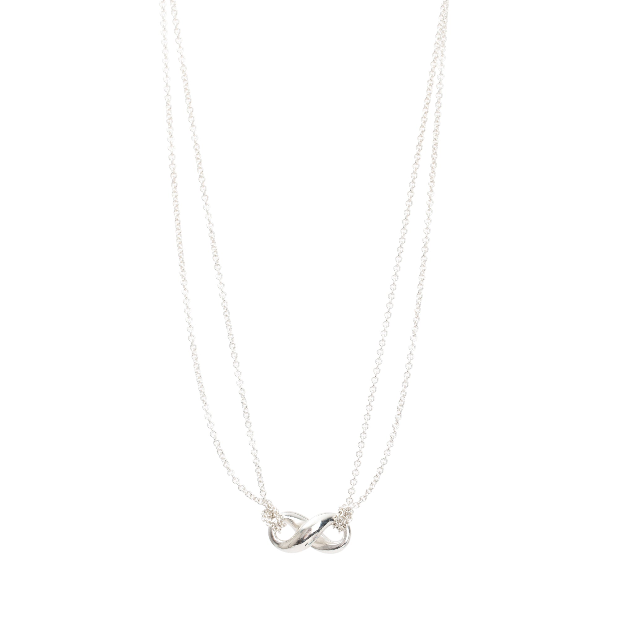Tiffany & Co. Sterling Silver Infinity Pendant Necklace