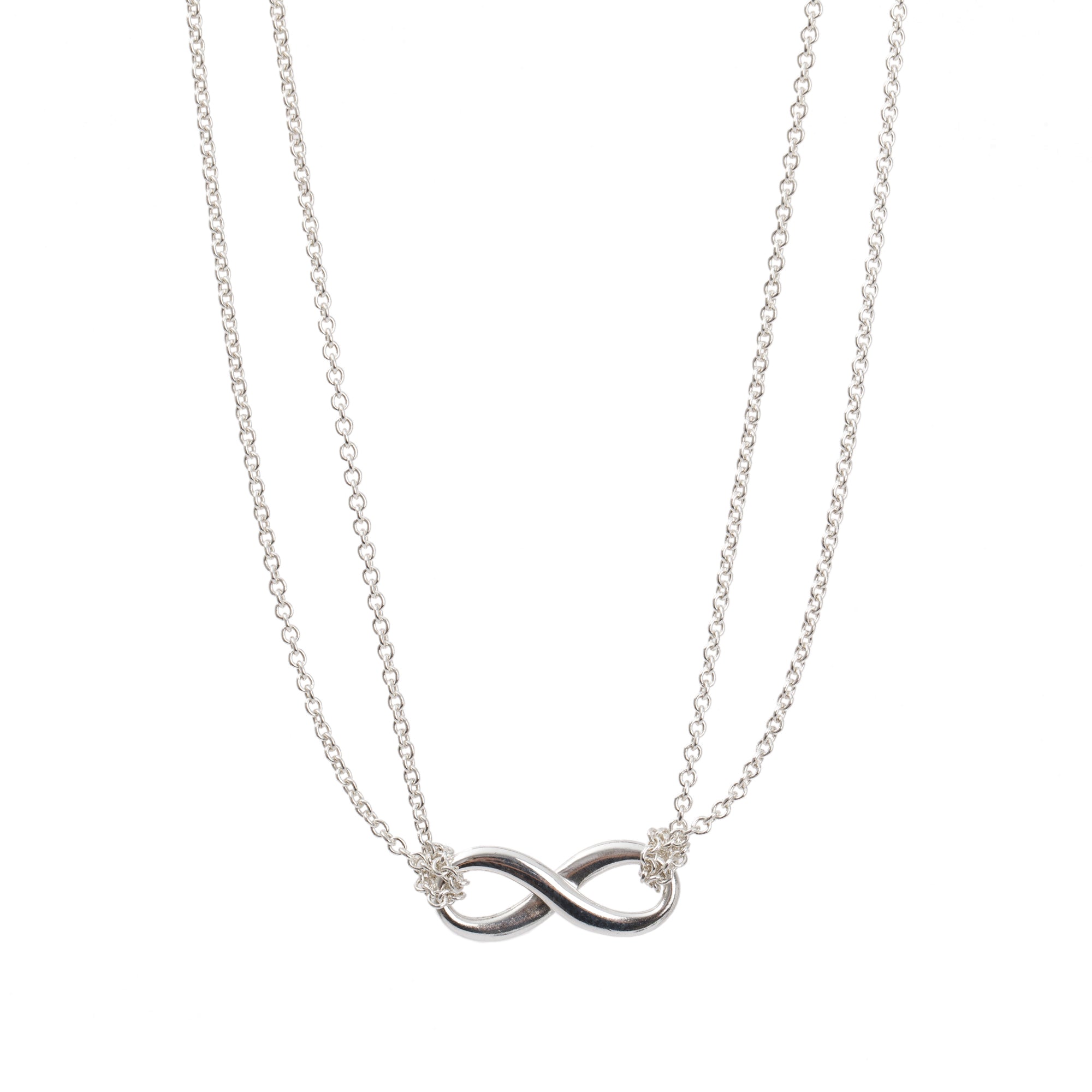 Tiffany & Co. Sterling Silver Infinity Pendant Necklace