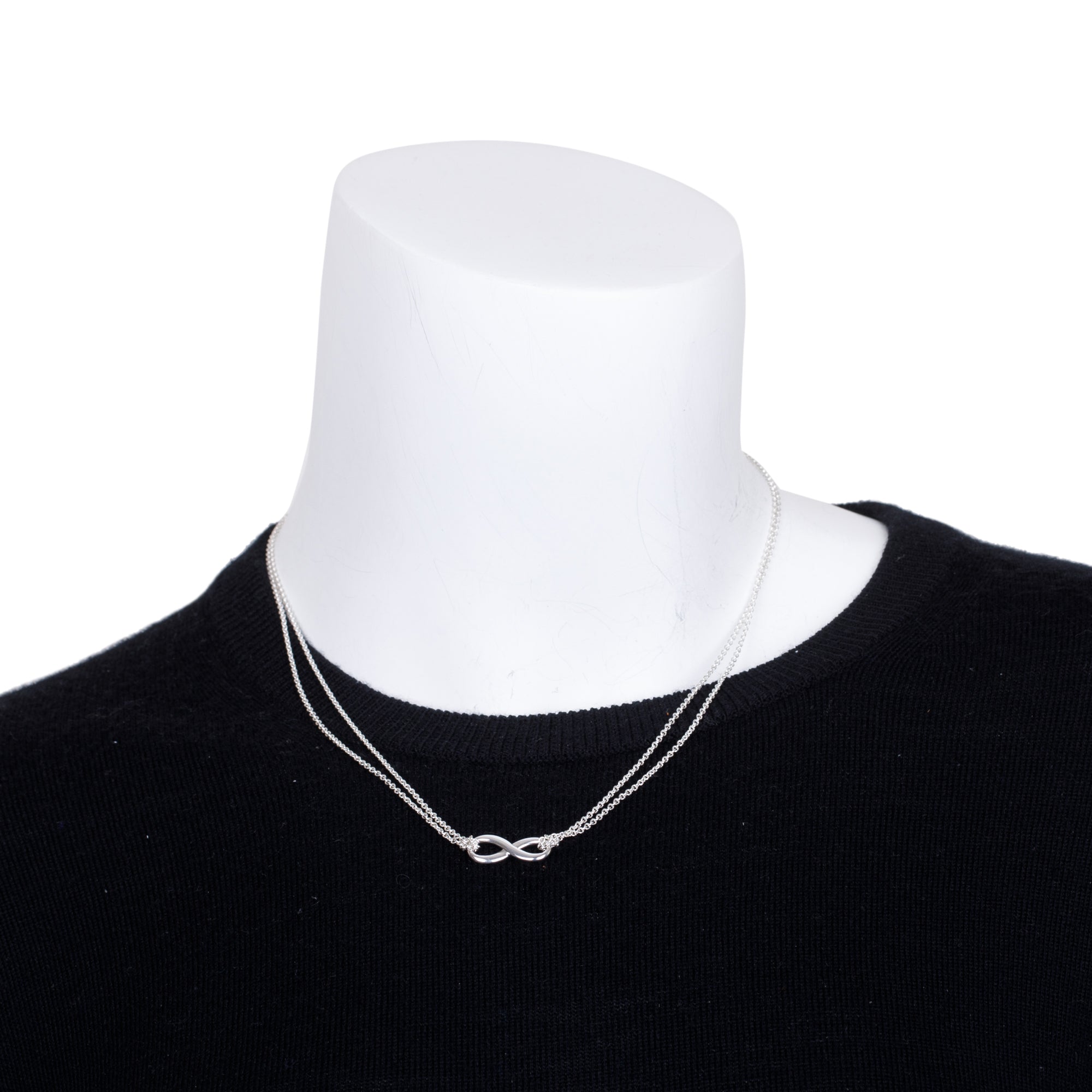 Tiffany & Co. Sterling Silver Infinity Pendant Necklace