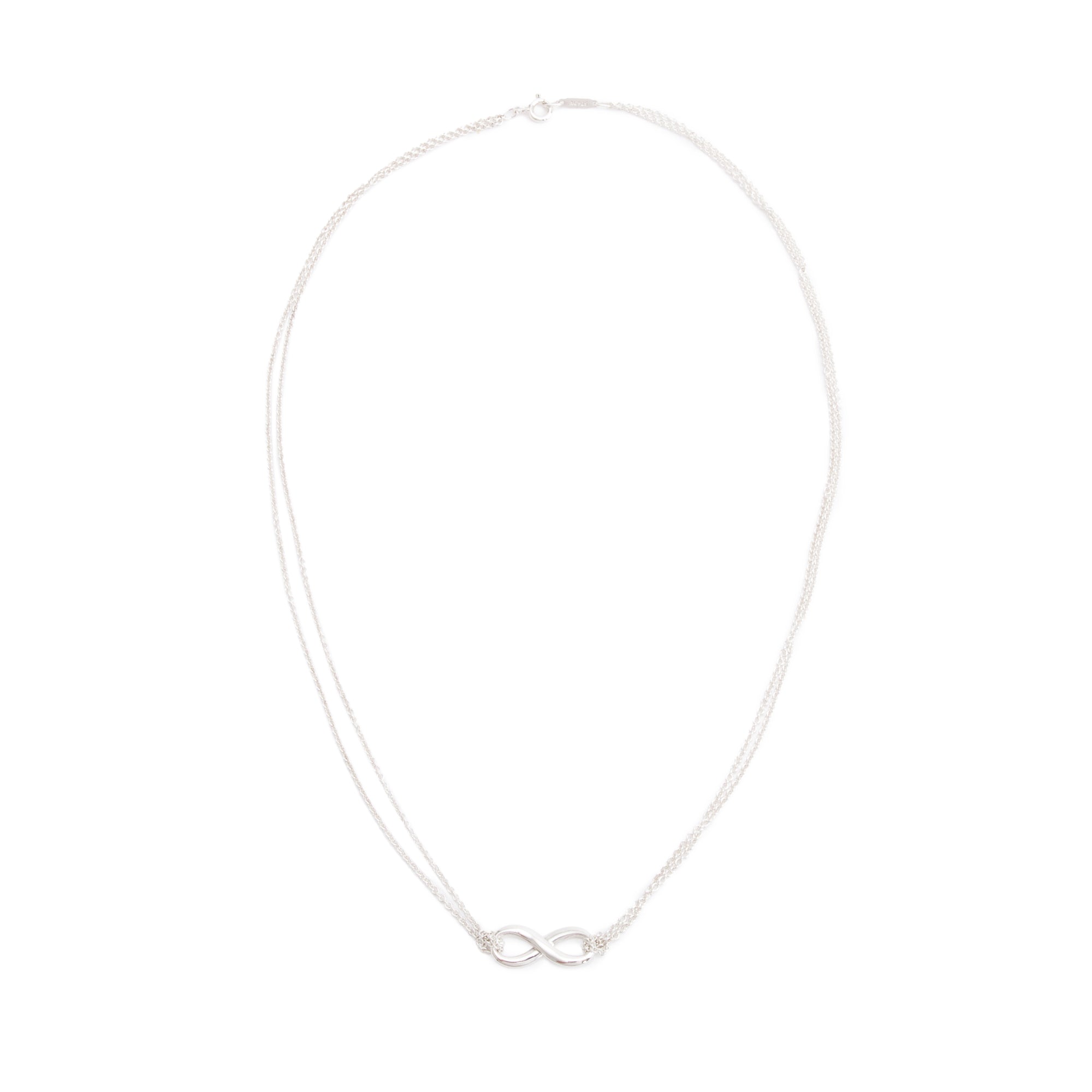 Tiffany & Co. Sterling Silver Infinity Pendant Necklace