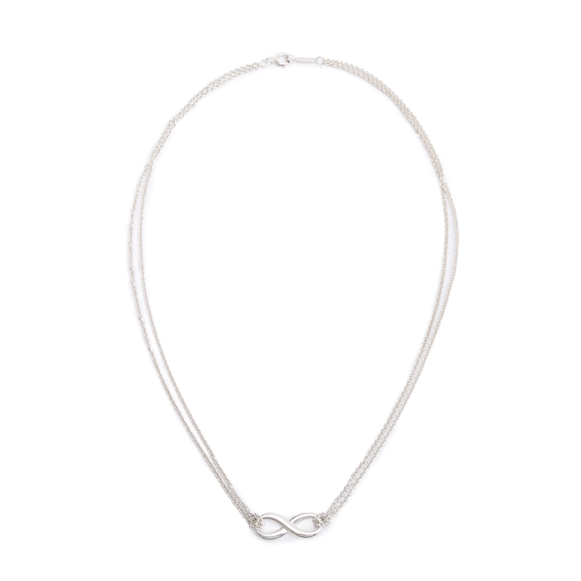 Tiffany & Co. Sterling Silver Infinity Pendant Necklace
