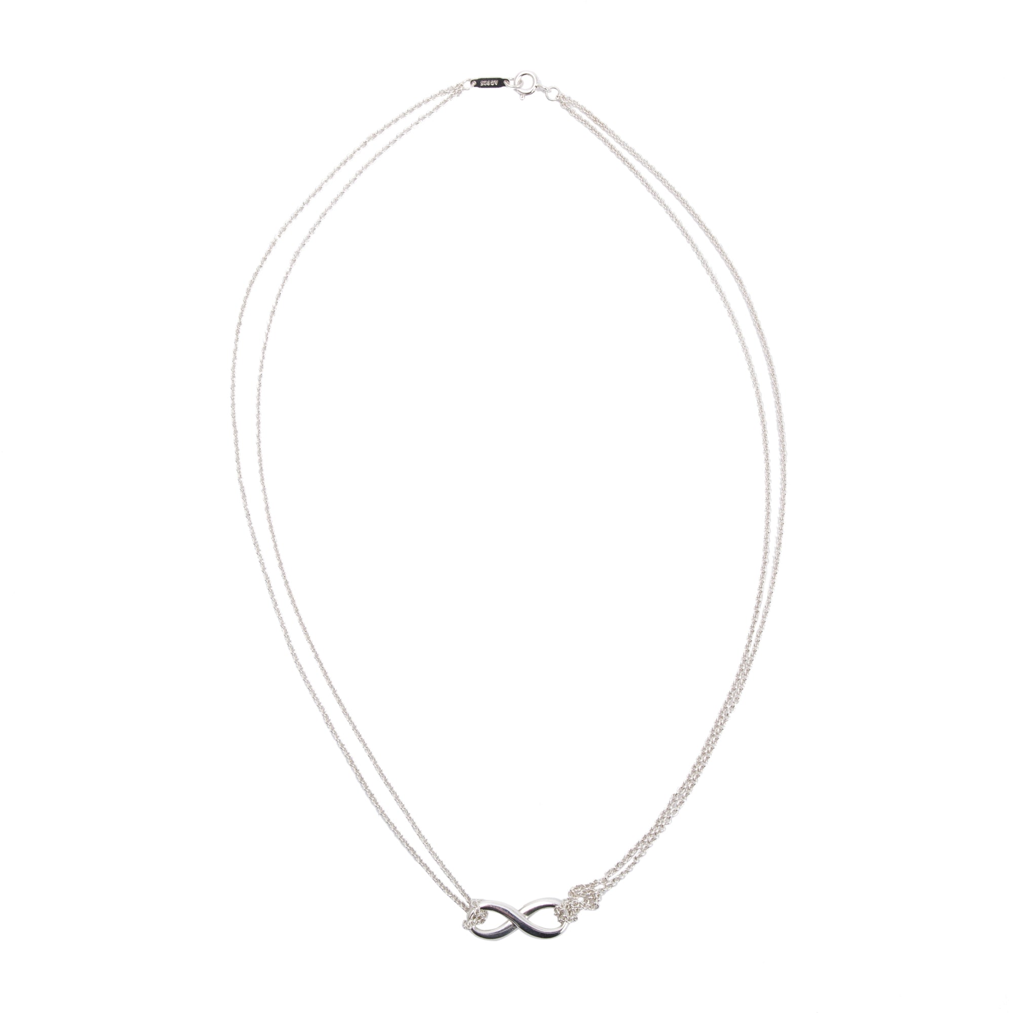 Tiffany & Co. Sterling Silver Infinity Pendant Necklace