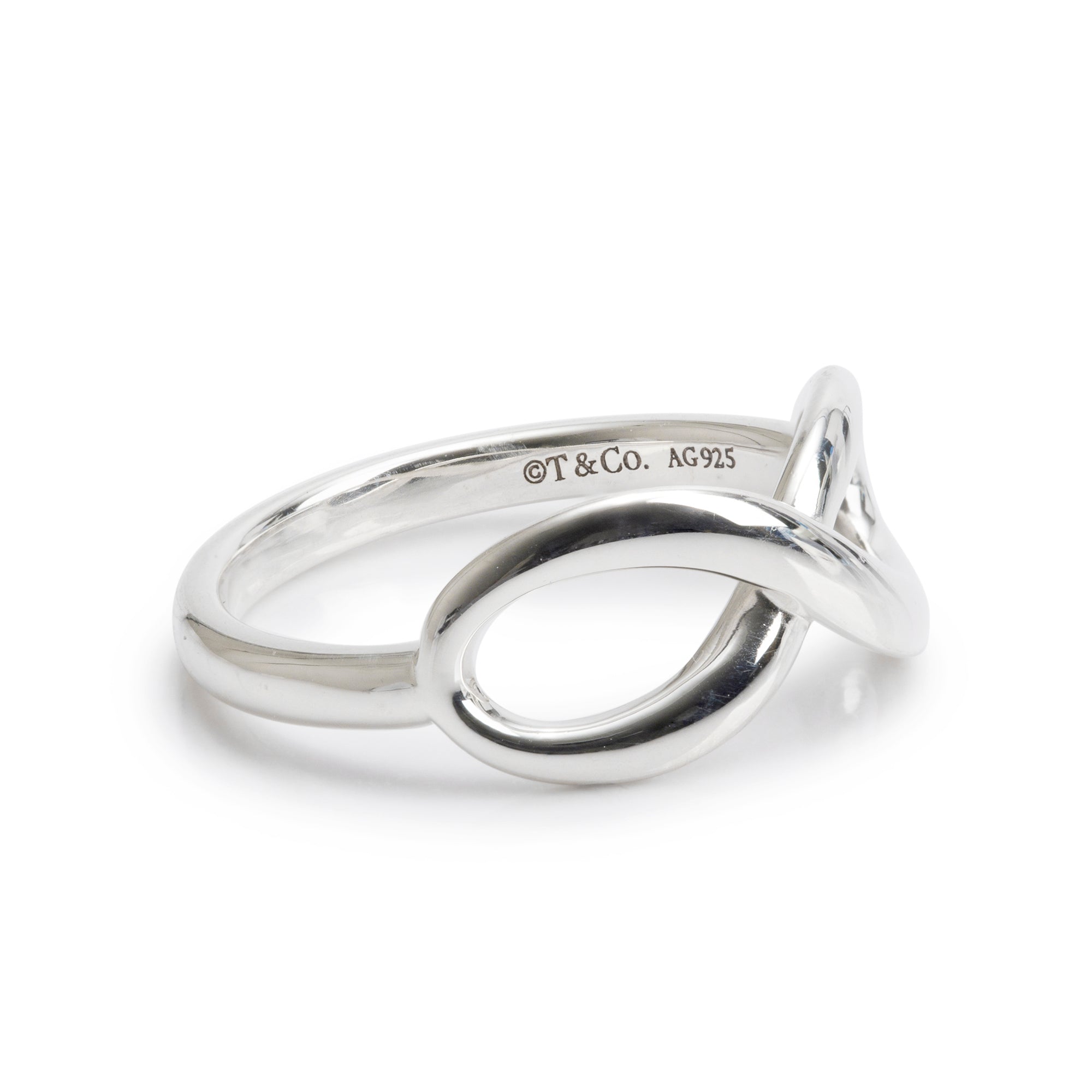 Tiffany & Co. Sterling Silver Infinity Ring, Size 5