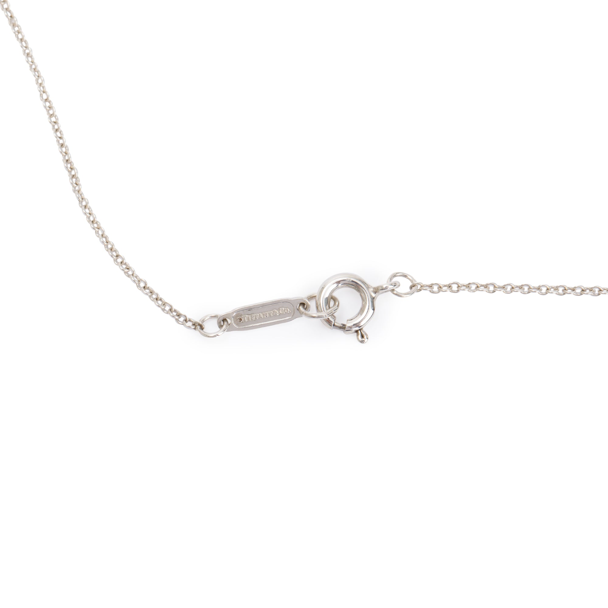 Tiffany & Co. Sterling Silver Large Bow Pendant Necklace