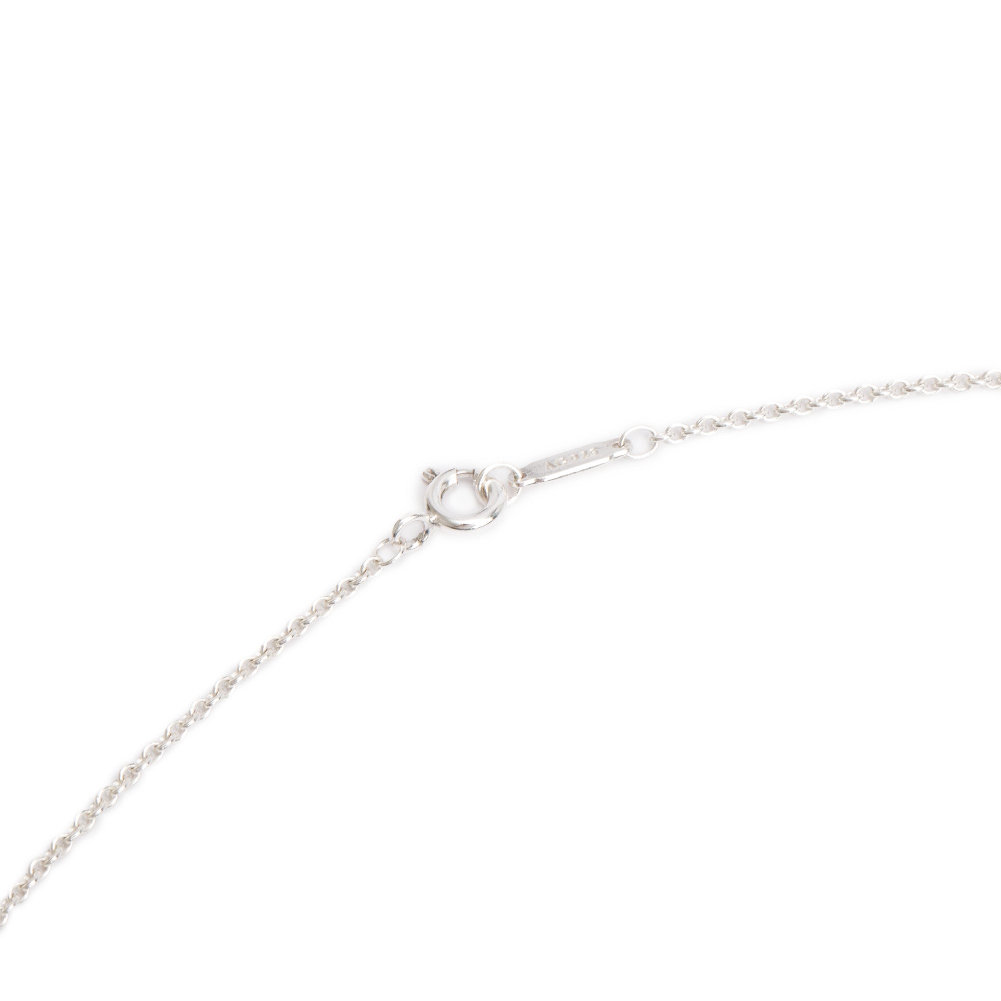 Tiffany & Co. Sterling Silver Large Crown Key Pendant Necklace