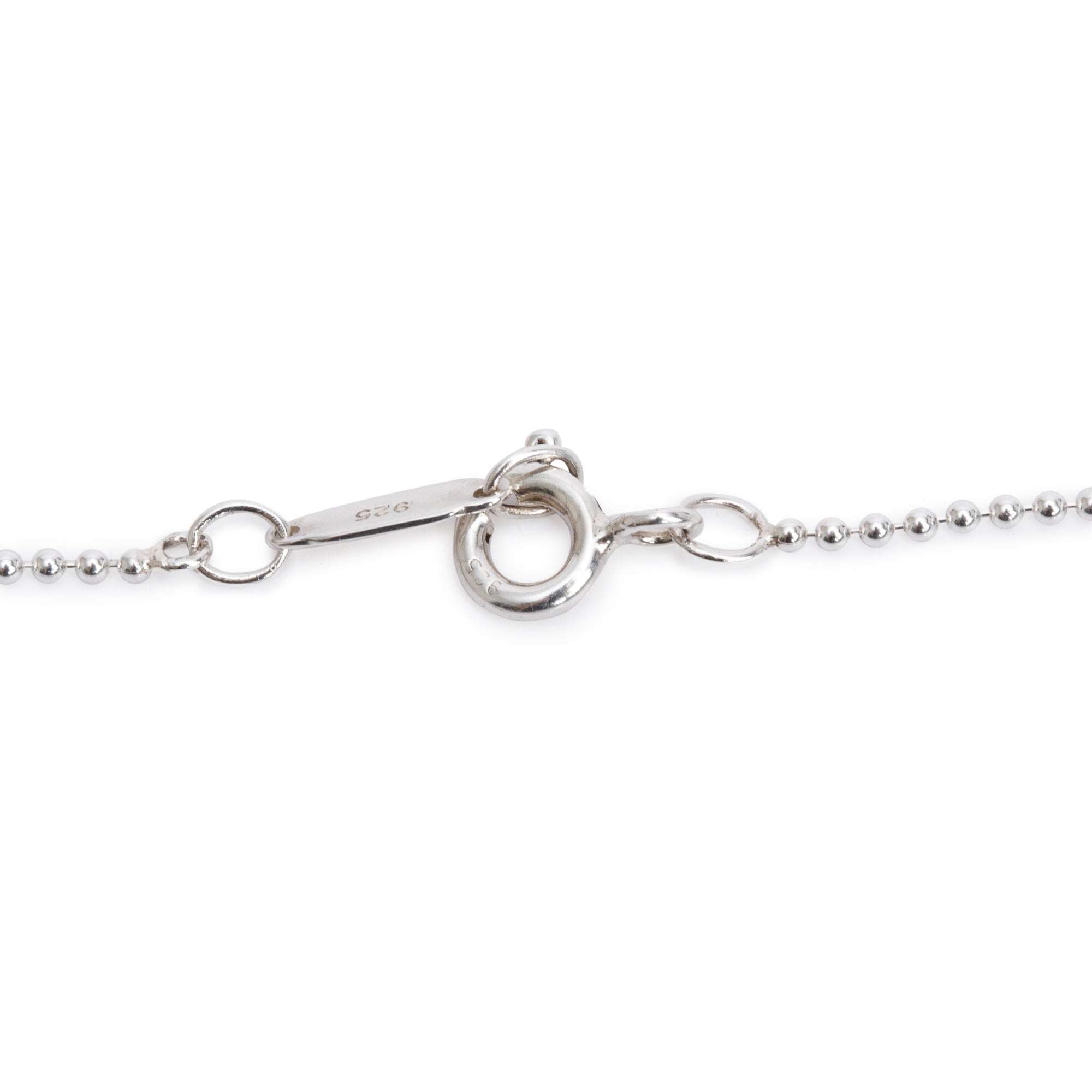 Tiffany & Co. Sterling Silver Large Fleur de Lis Key Pendant Necklace