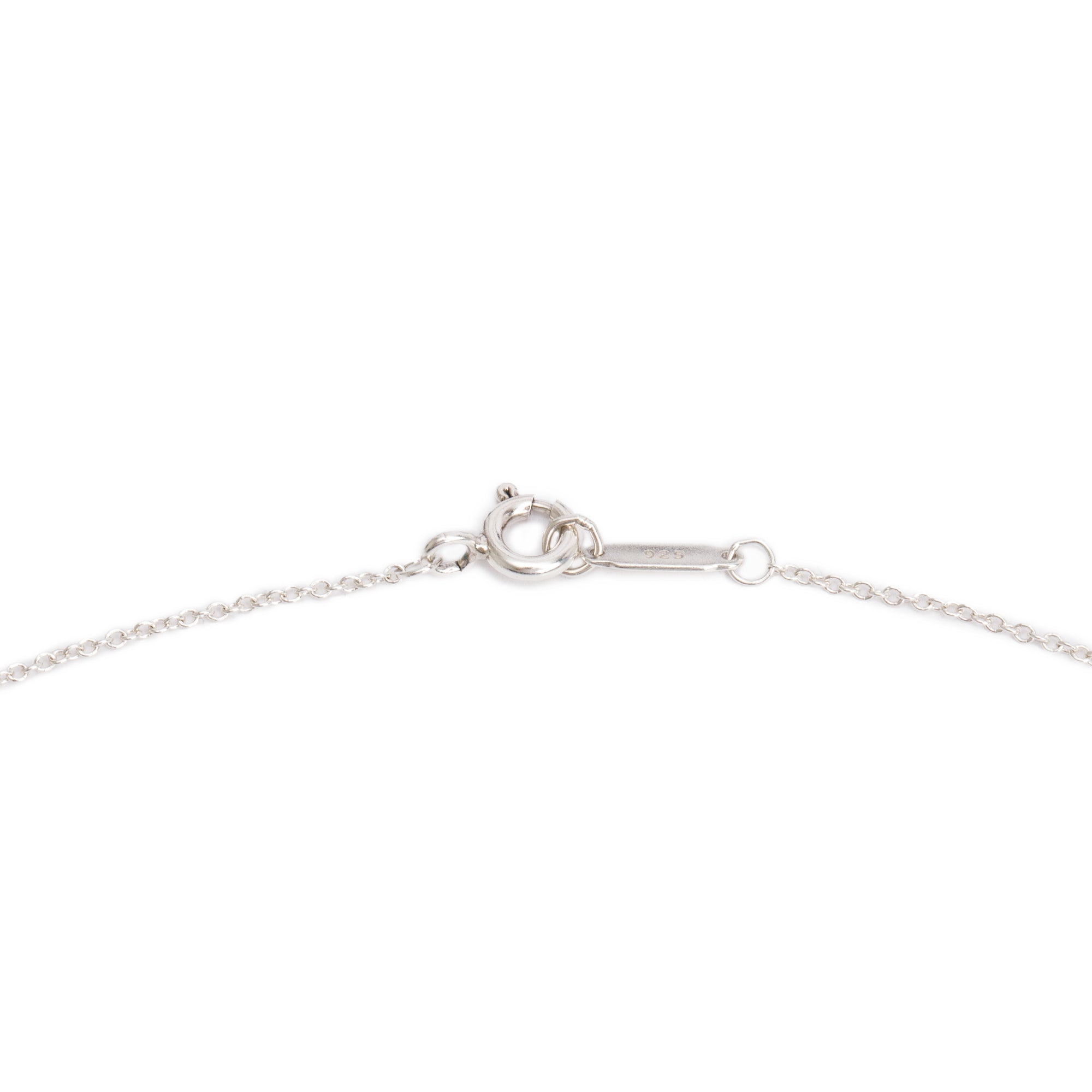 Tiffany & Co. Sterling Silver Large Oval Key Pendant Necklace