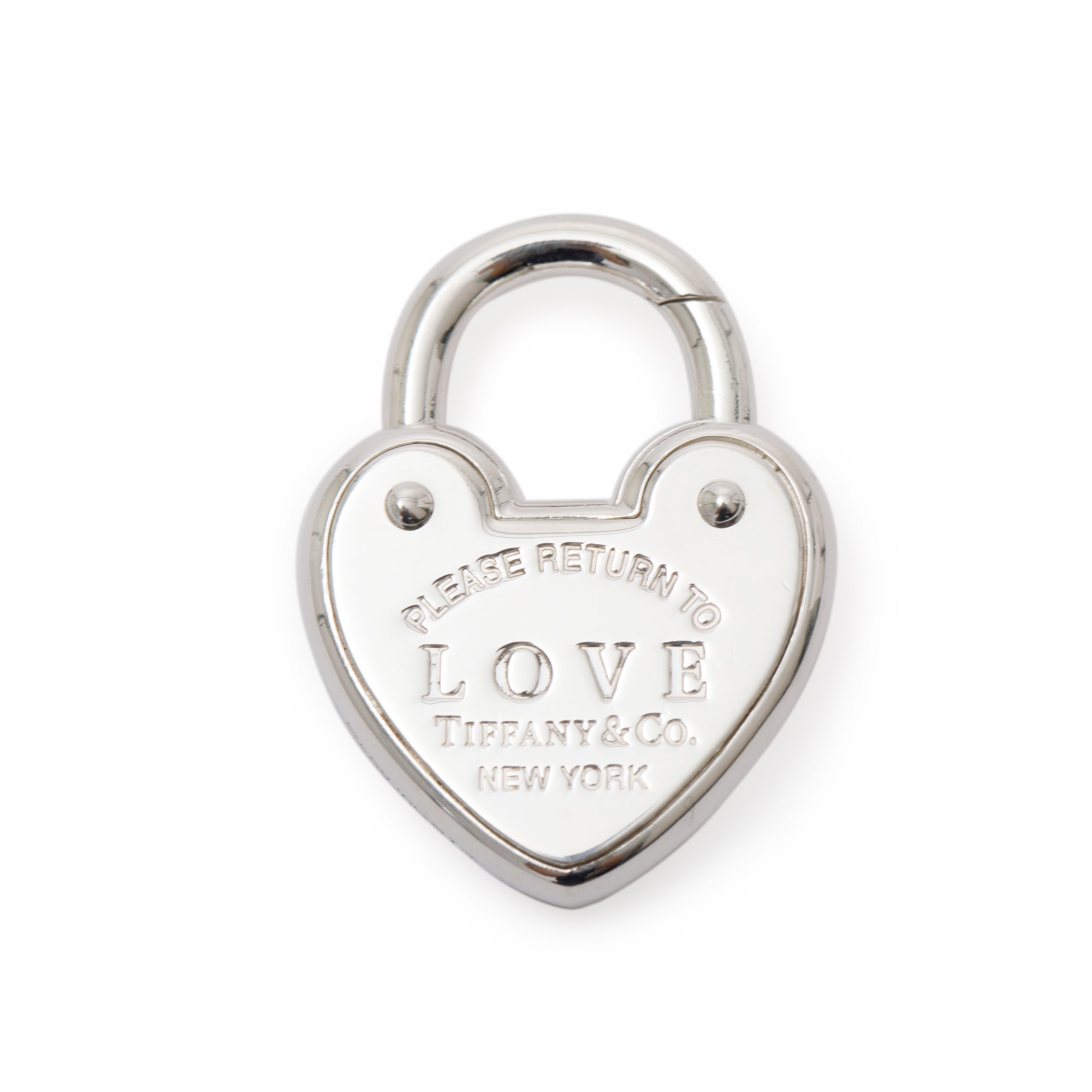 Tiffany & Co. Sterling Silver Love Heart Lock Charm
