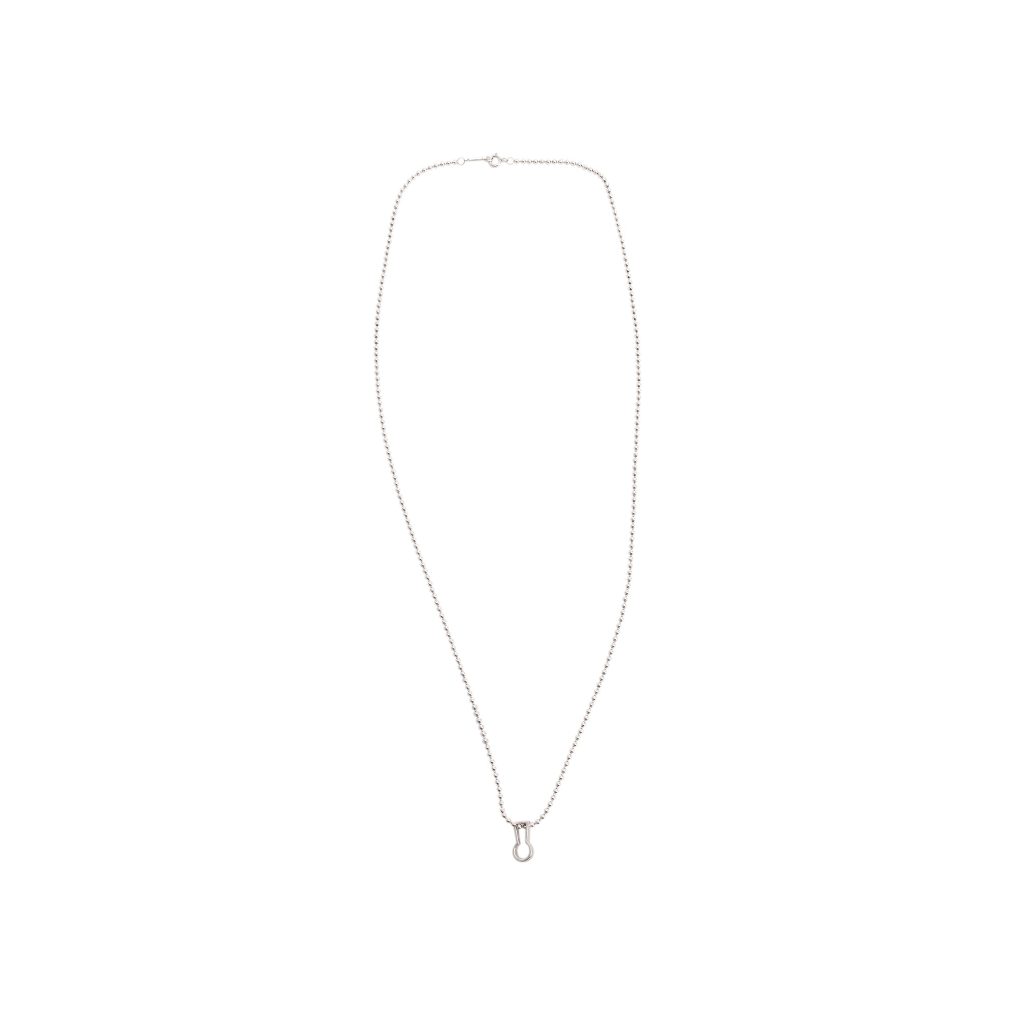 Tiffany & Co. Sterling Silver Makers Keyhole Pendant Necklace