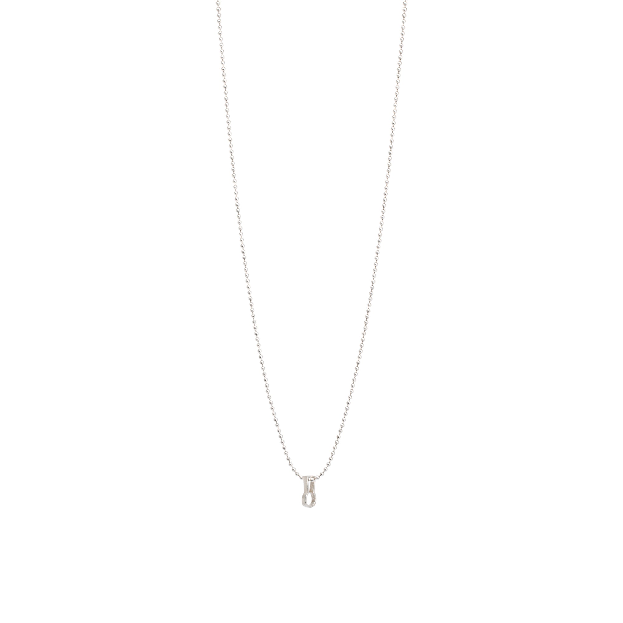 Tiffany & Co. Sterling Silver Makers Keyhole Pendant Necklace