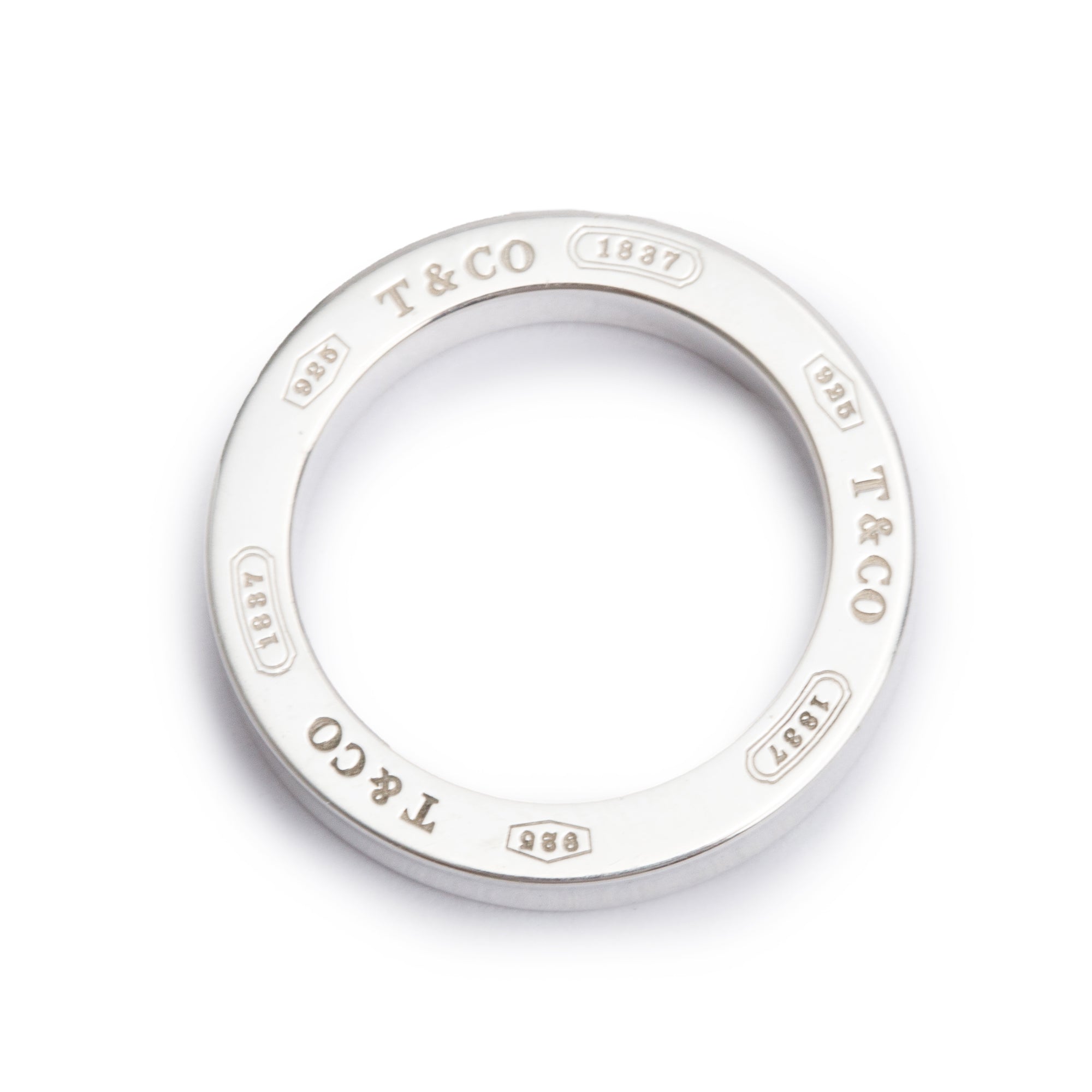 Tiffany & Co. Sterling Silver Medium 1837 Circle Pendant