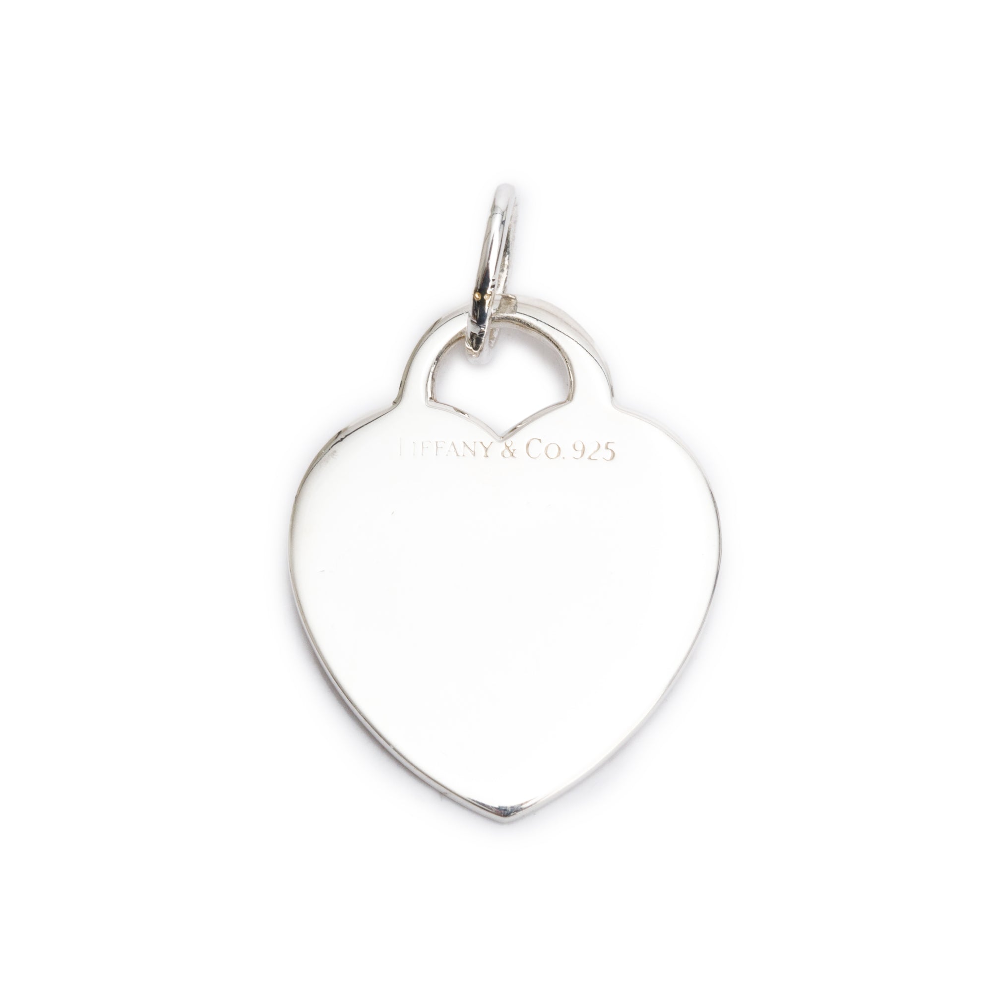 Tiffany & Co. Sterling Silver Medium Heart Tag Charm