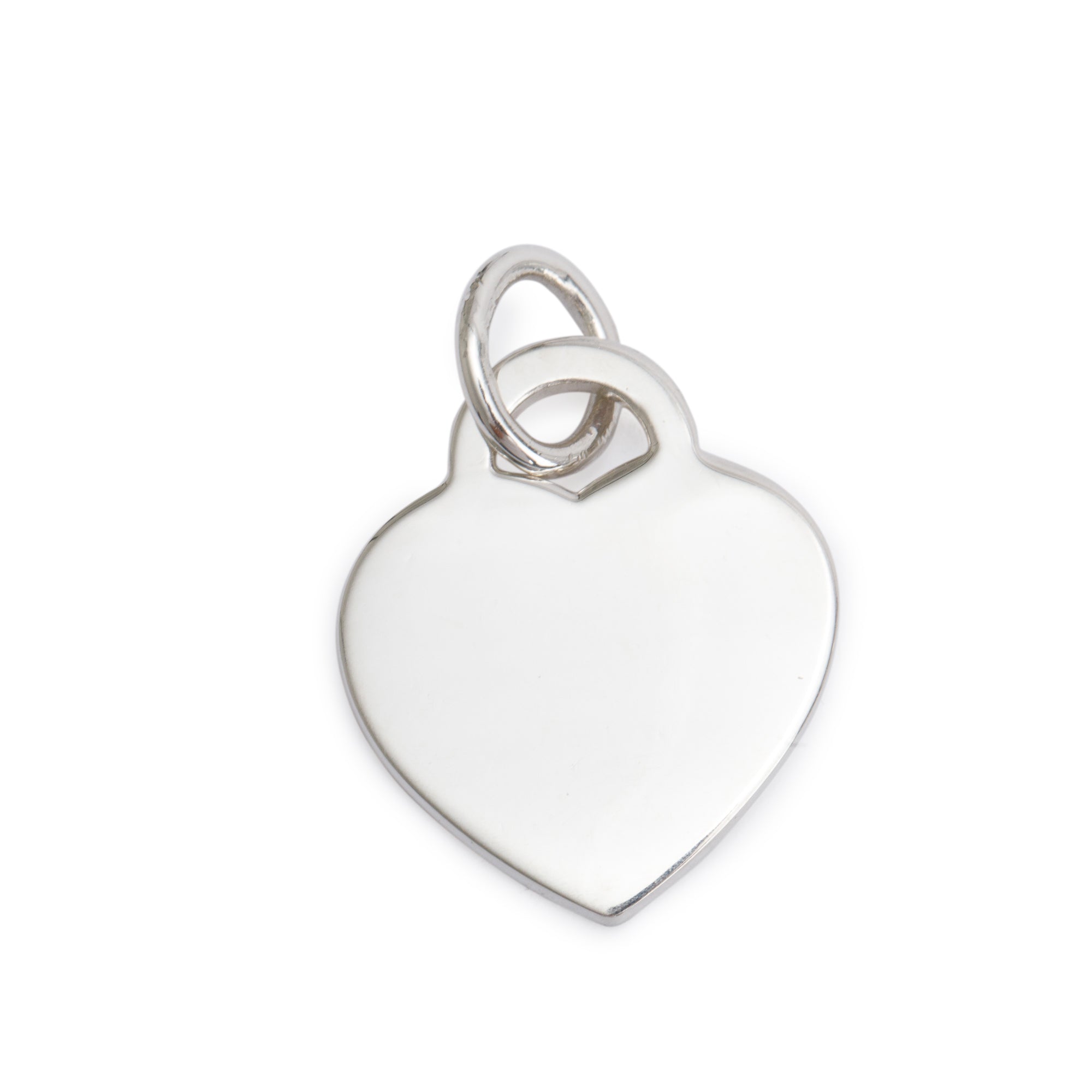 Tiffany & Co. Sterling Silver Medium Heart Tag Charm