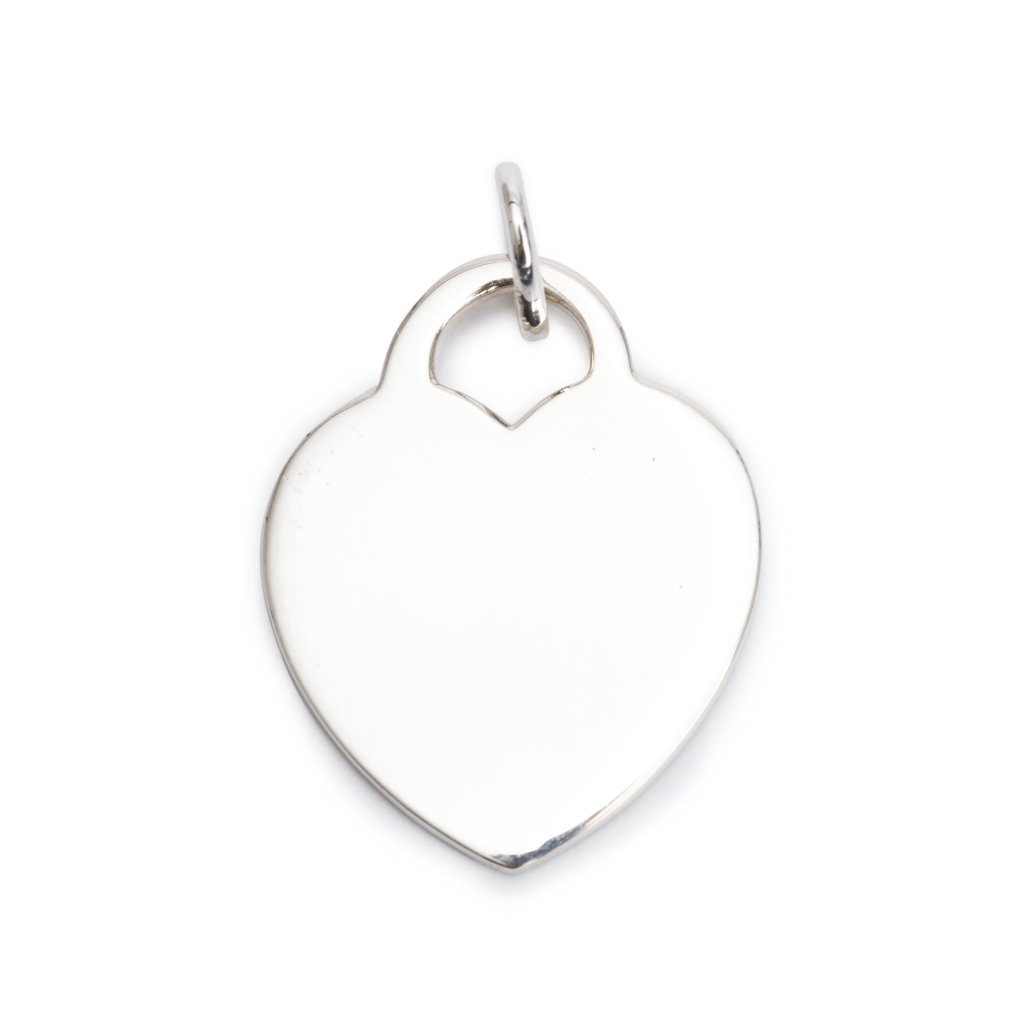 Tiffany & Co. Sterling Silver Medium Heart Tag Charm
