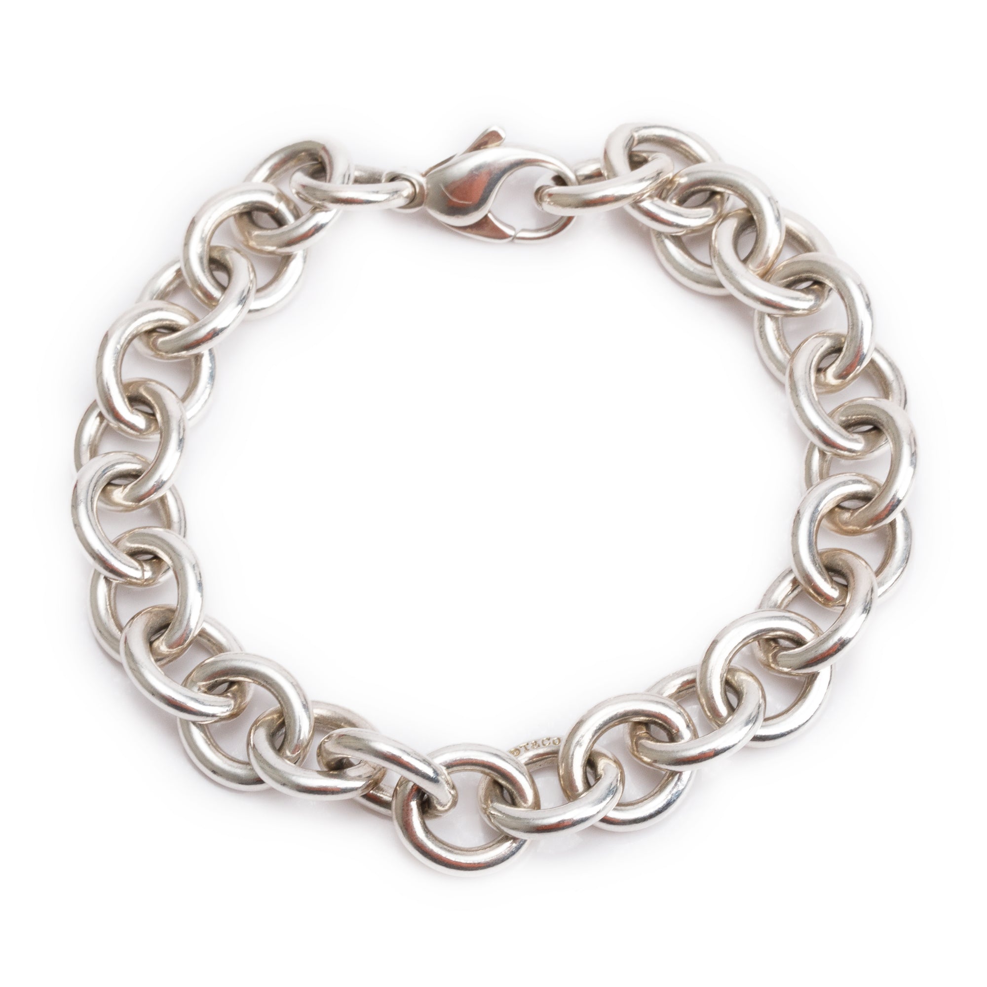Tiffany & Co. Sterling Silver Medium Round Link Bracelet
