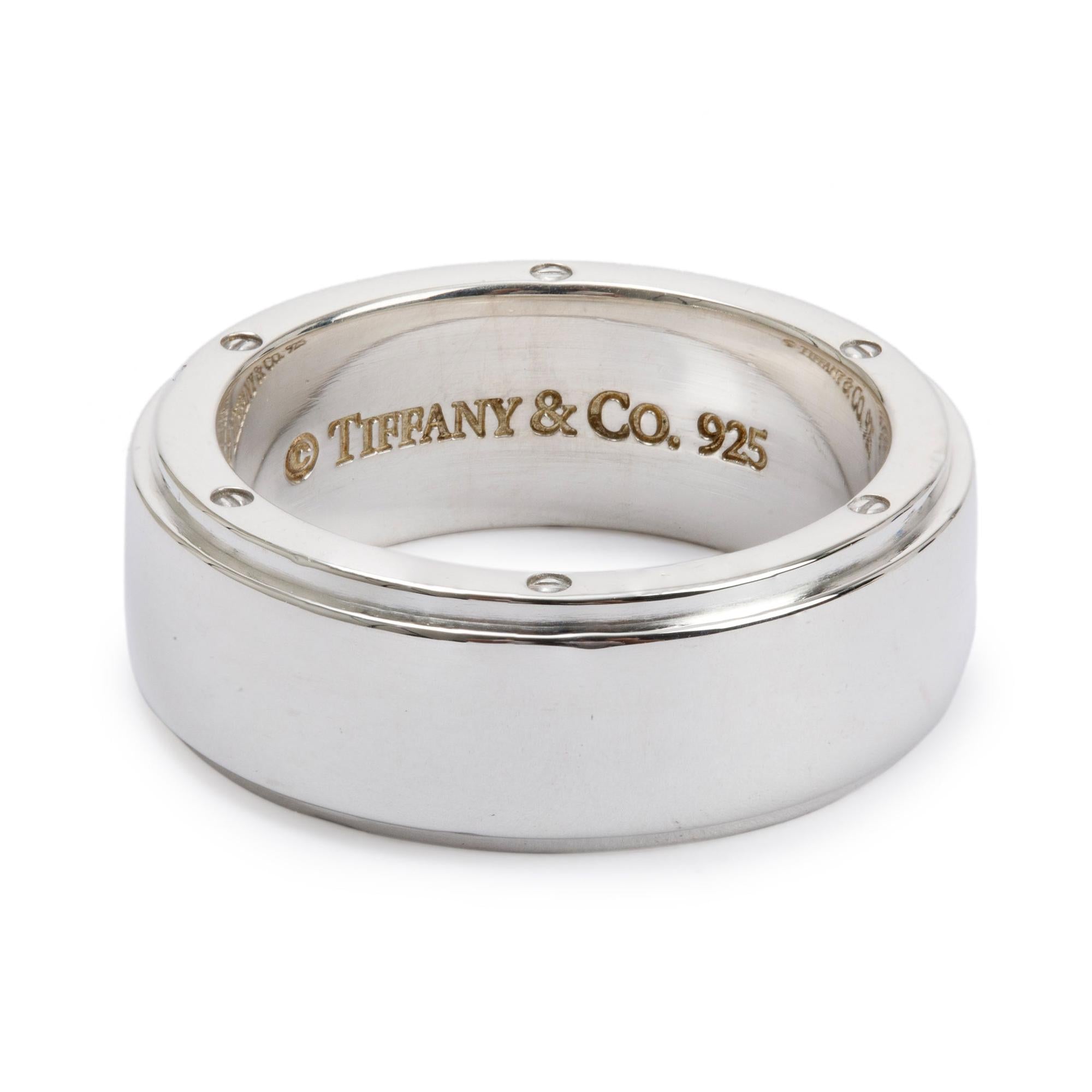 Tiffany & Co. Sterling Silver Metropolis Band Ring, Size 11