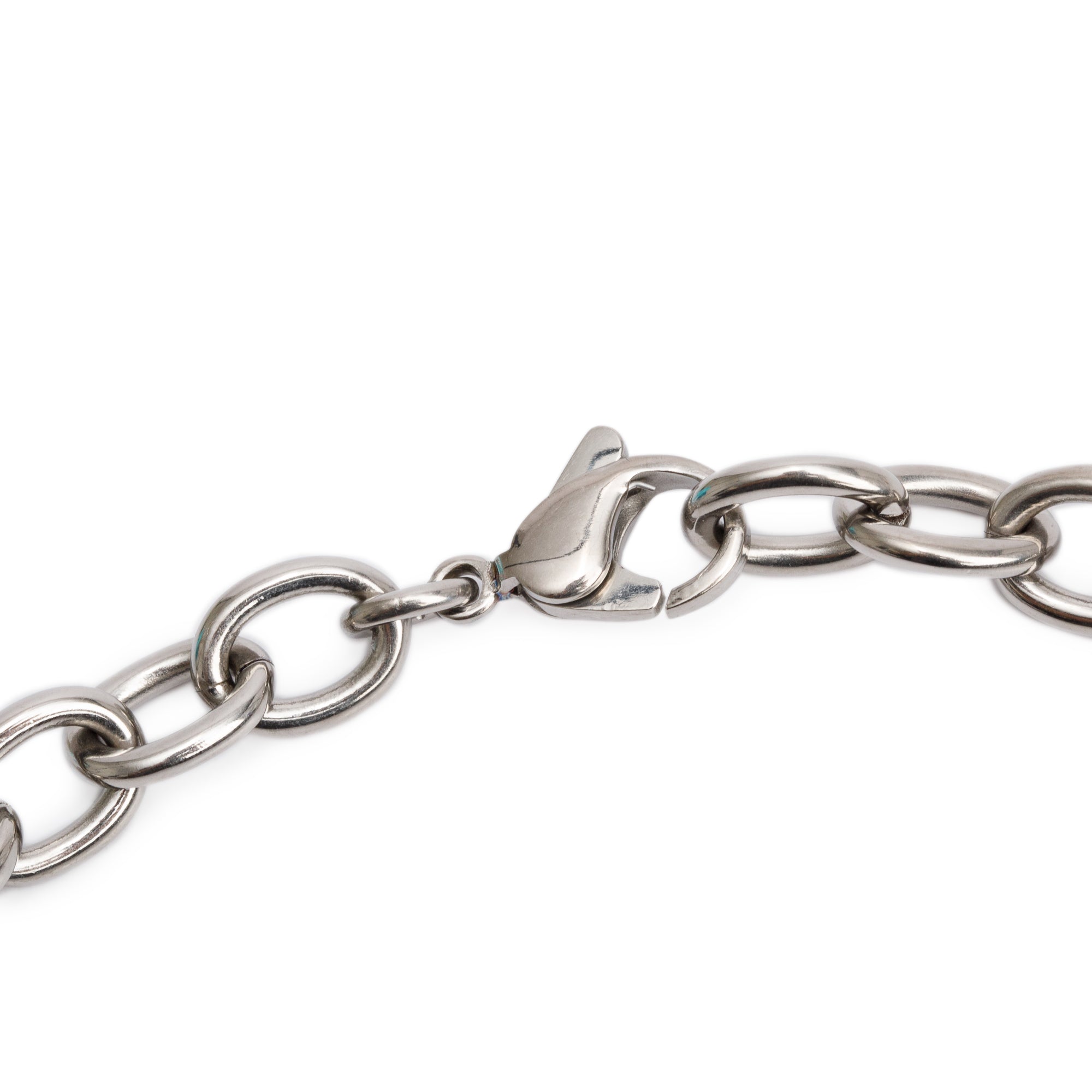 Tiffany & Co. Sterling Silver & Midnight Titanium 1837 Link Necklace