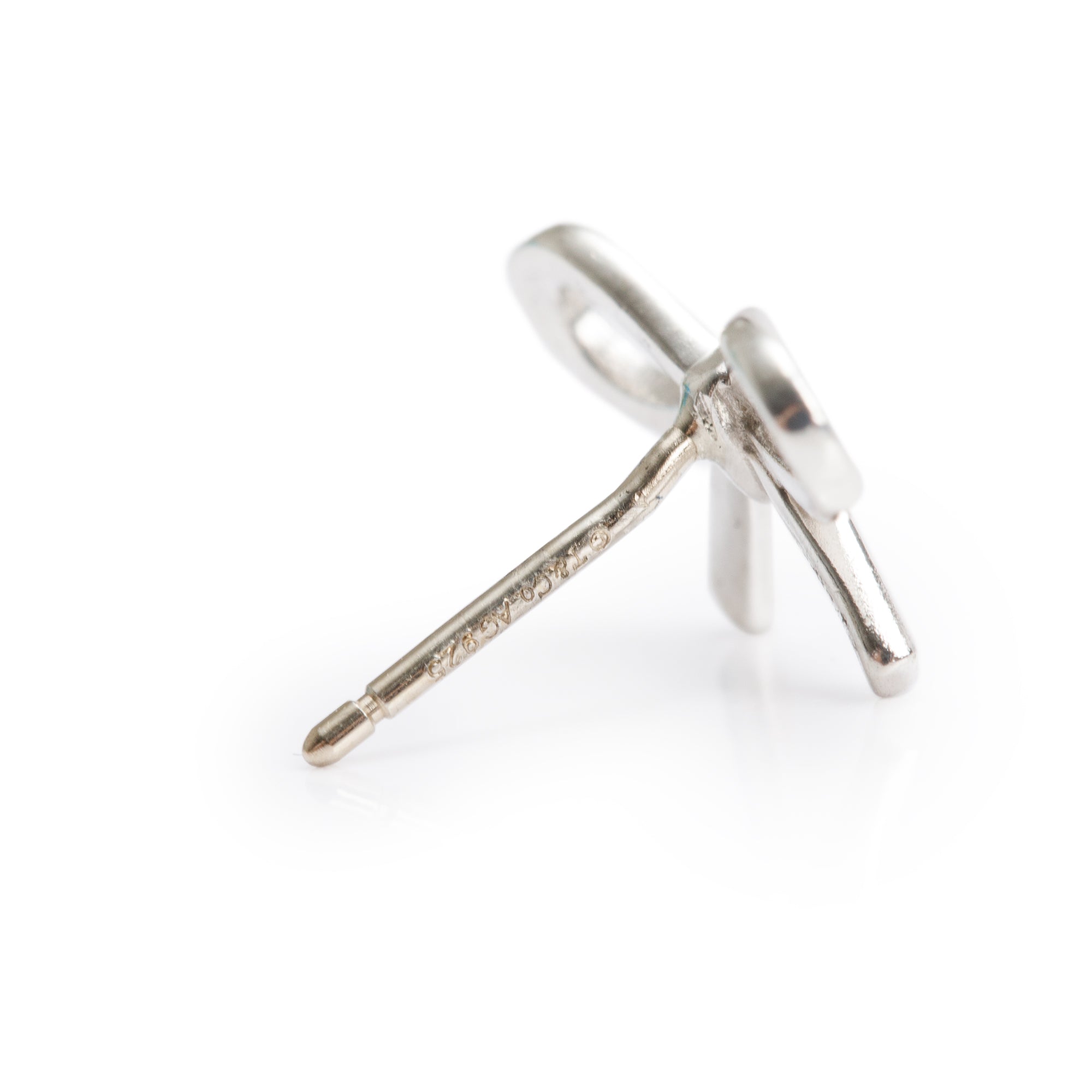 Tiffany & Co. Sterling Silver Mini Bow Earrings