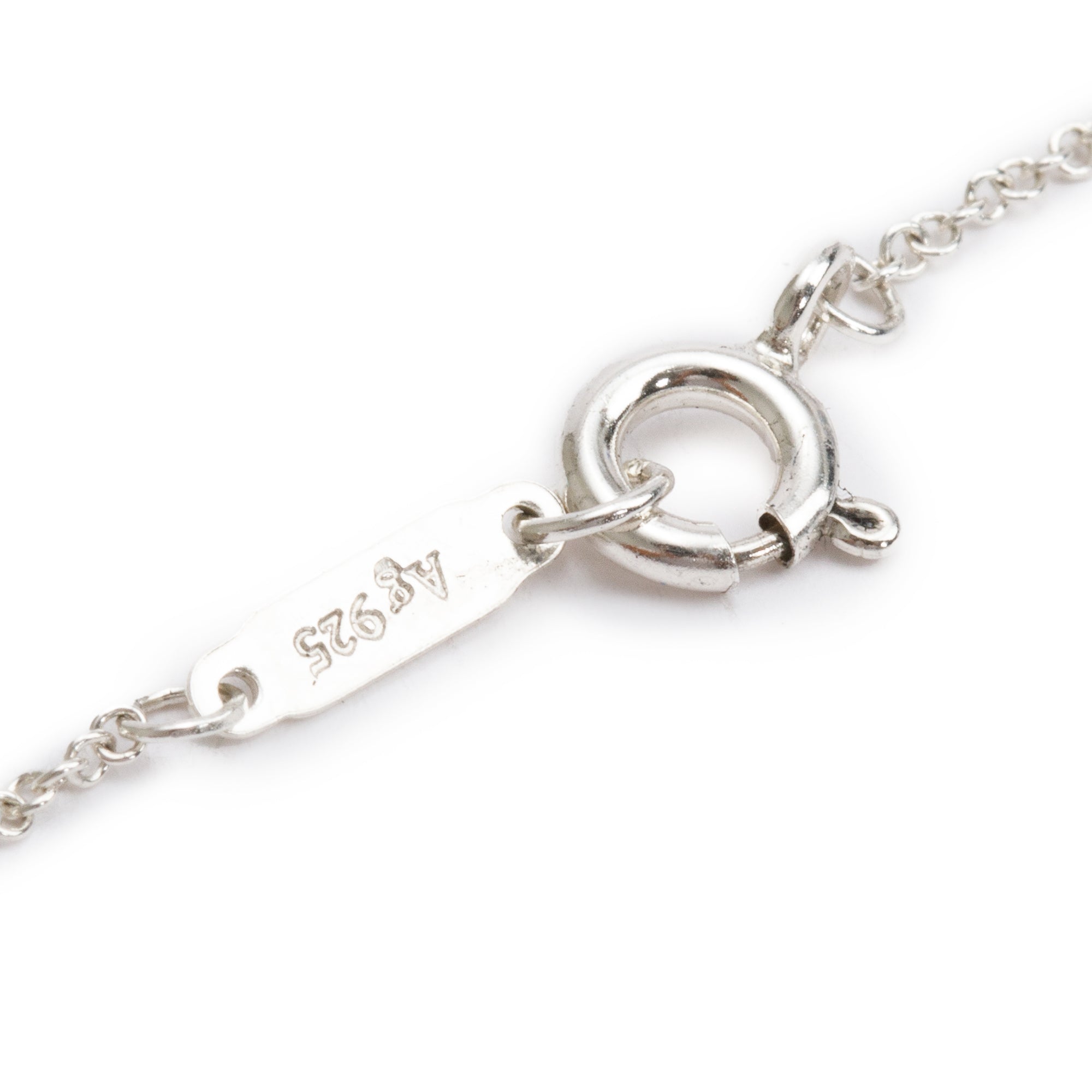 Tiffany & Co. Sterling Silver Mini Heart Key Pendant Necklace w/ Box