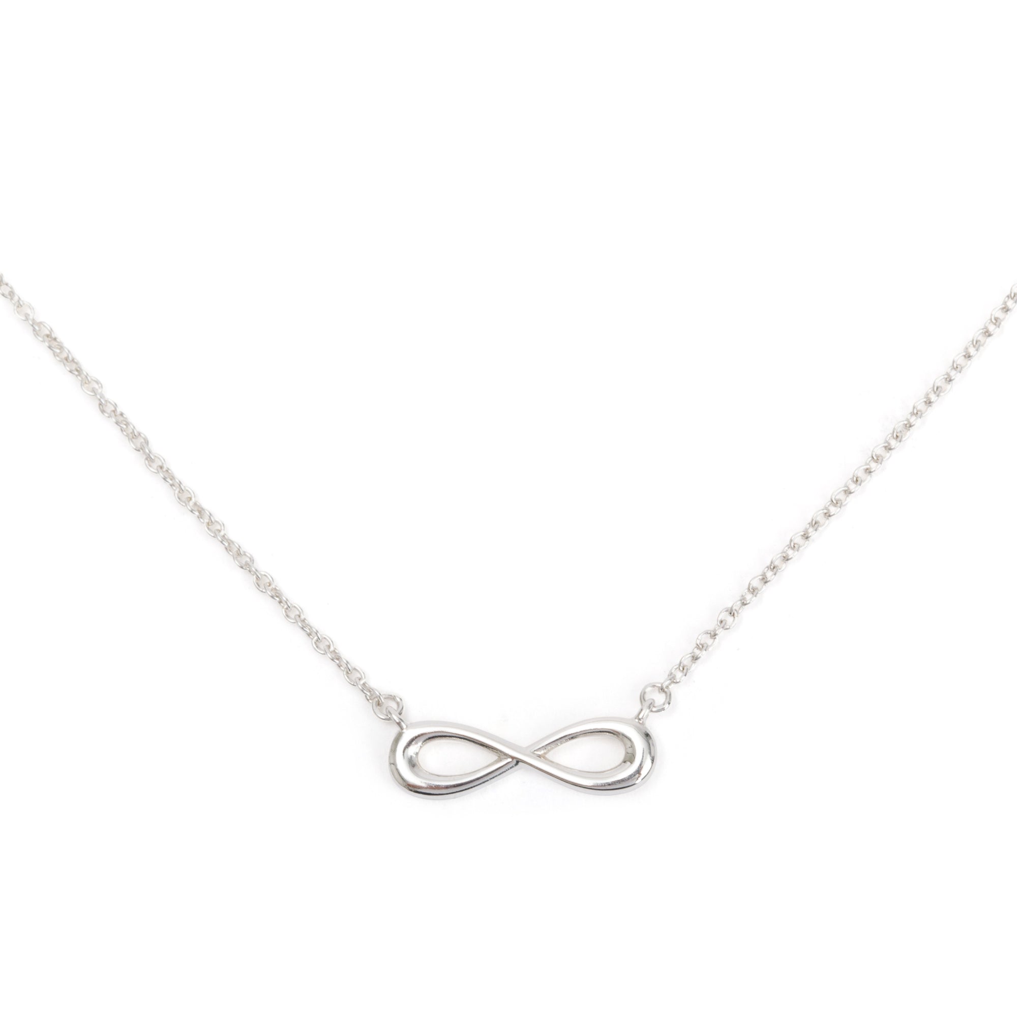 Tiffany & Co. Sterling Silver Mini Infinity Pendant Necklace
