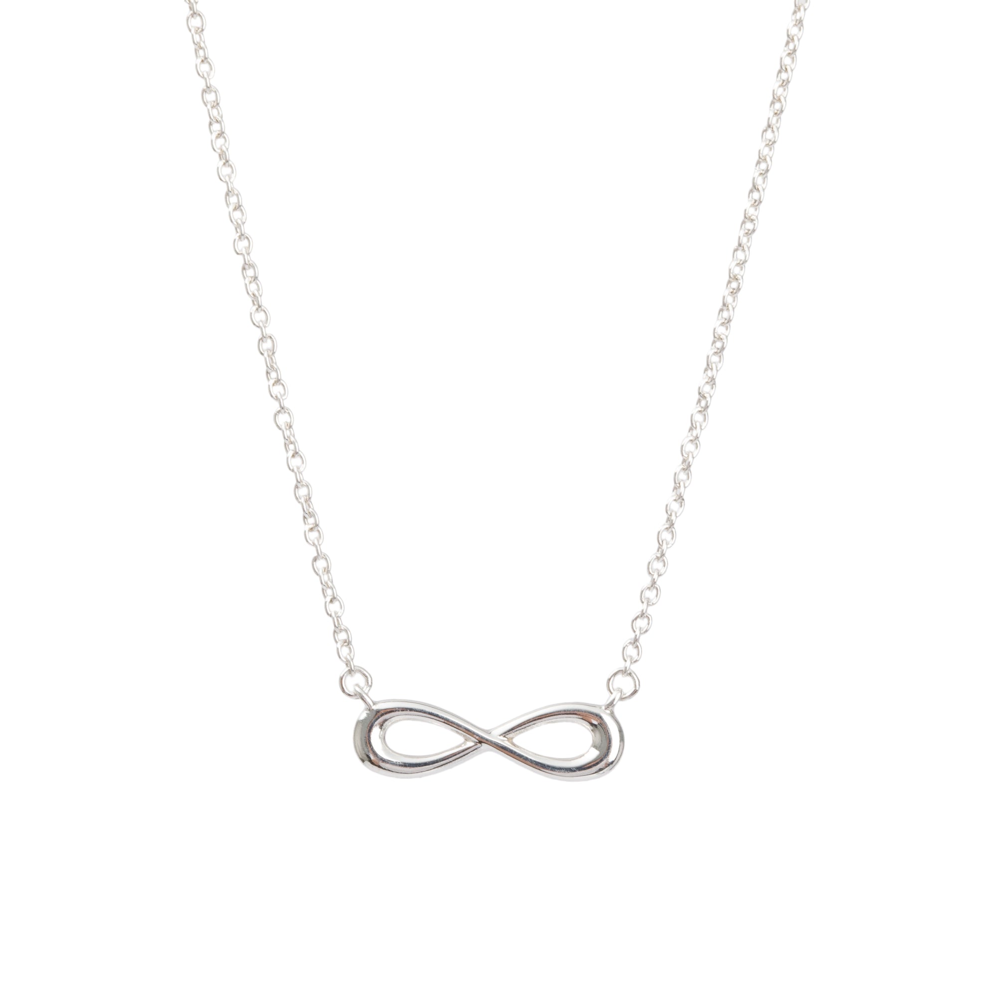Tiffany & Co. Sterling Silver Mini Infinity Pendant Necklace