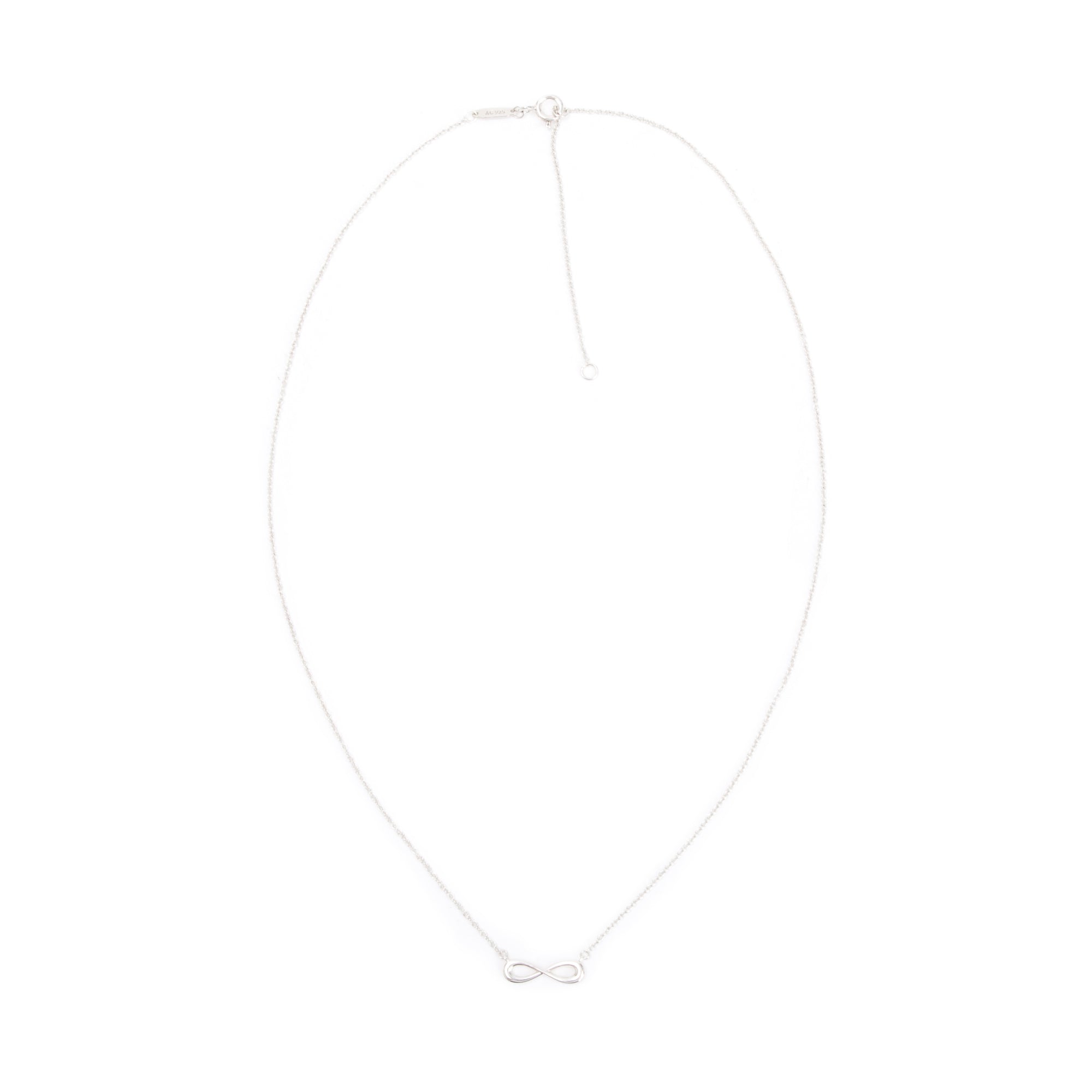 Tiffany & Co. Sterling Silver Mini Infinity Pendant Necklace