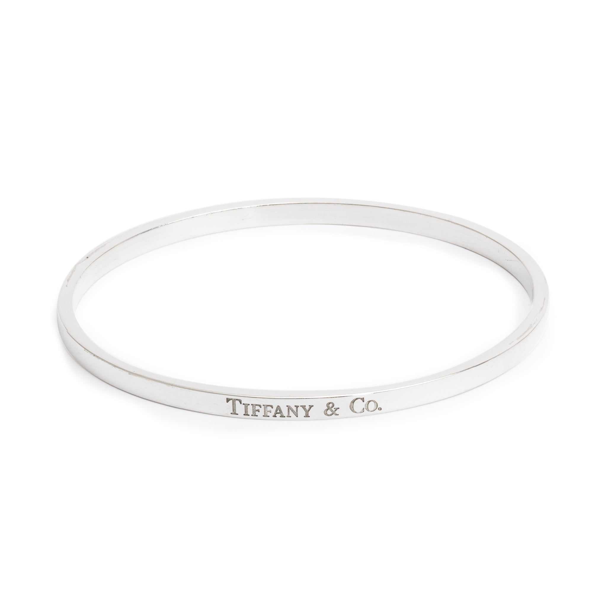 Tiffany & Co. Sterling Silver Narrow Bangle Bracelet