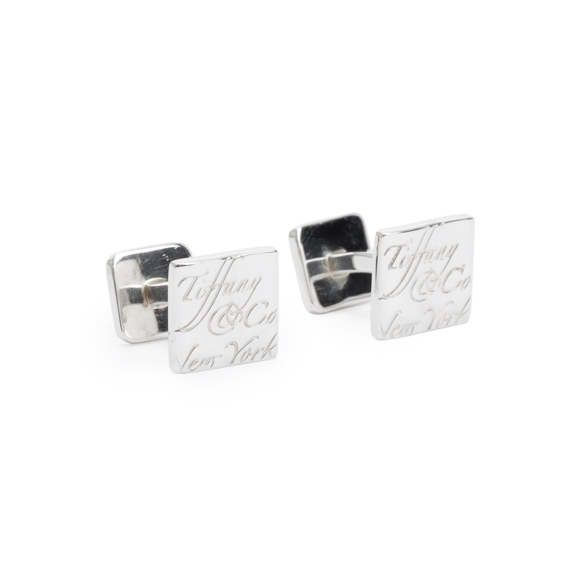 Tiffany & Co. Sterling Silver Notes Cufflinks
