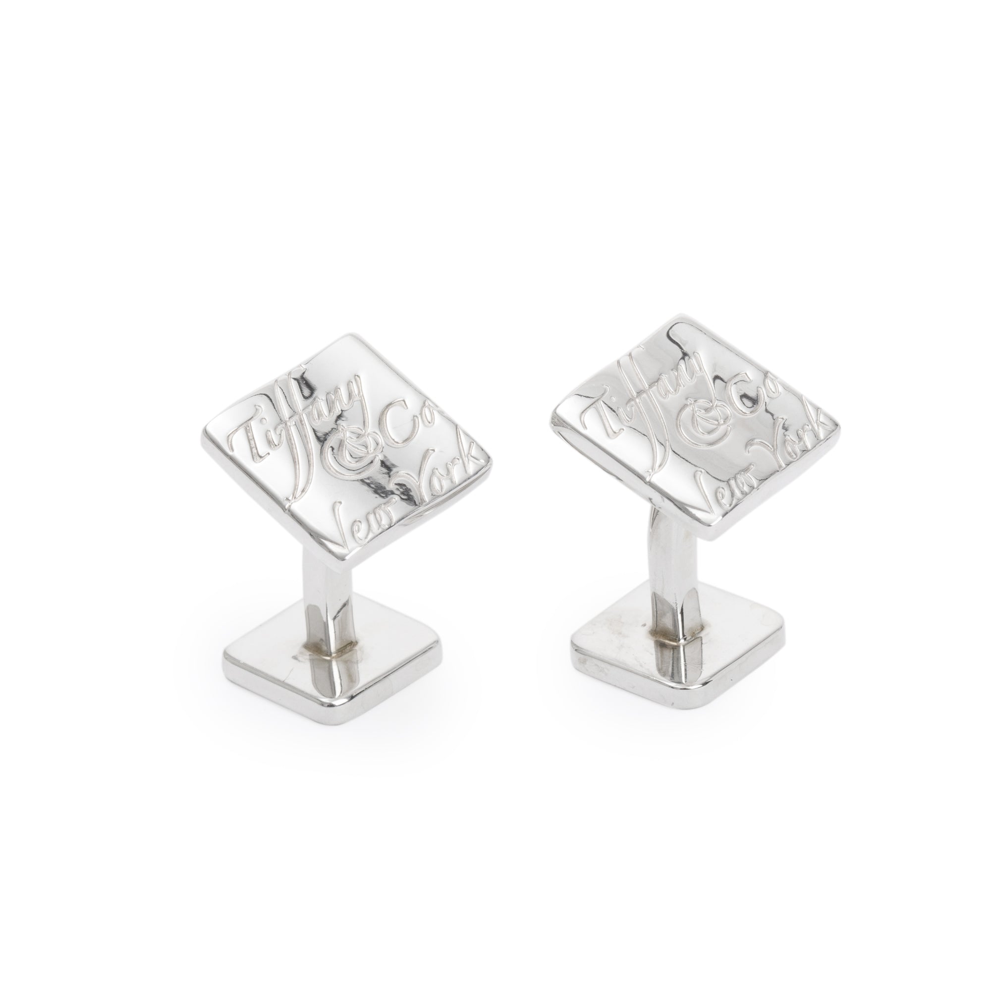 Tiffany & Co. Sterling Silver Notes Cufflinks