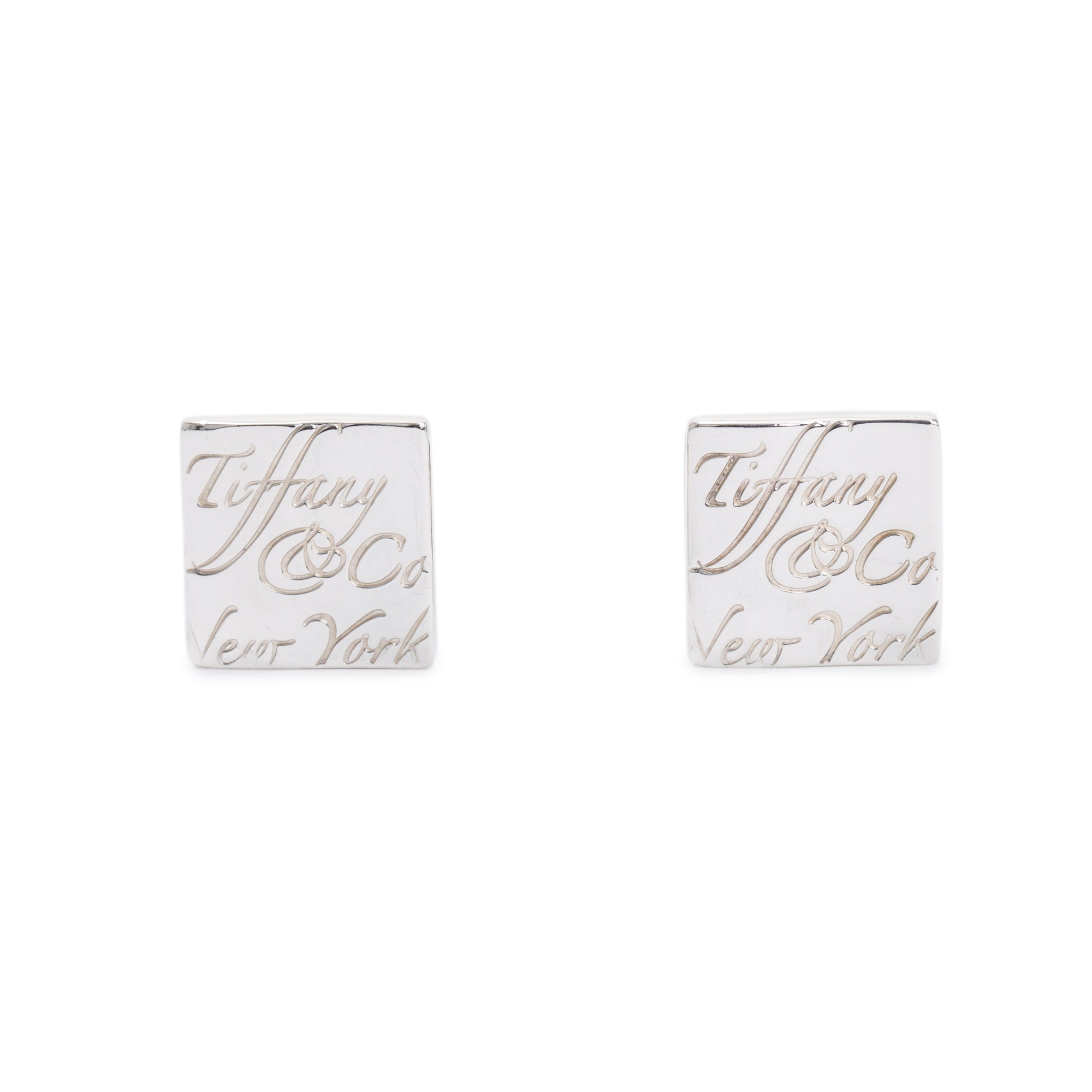 Tiffany & Co. Sterling Silver Notes Cufflinks