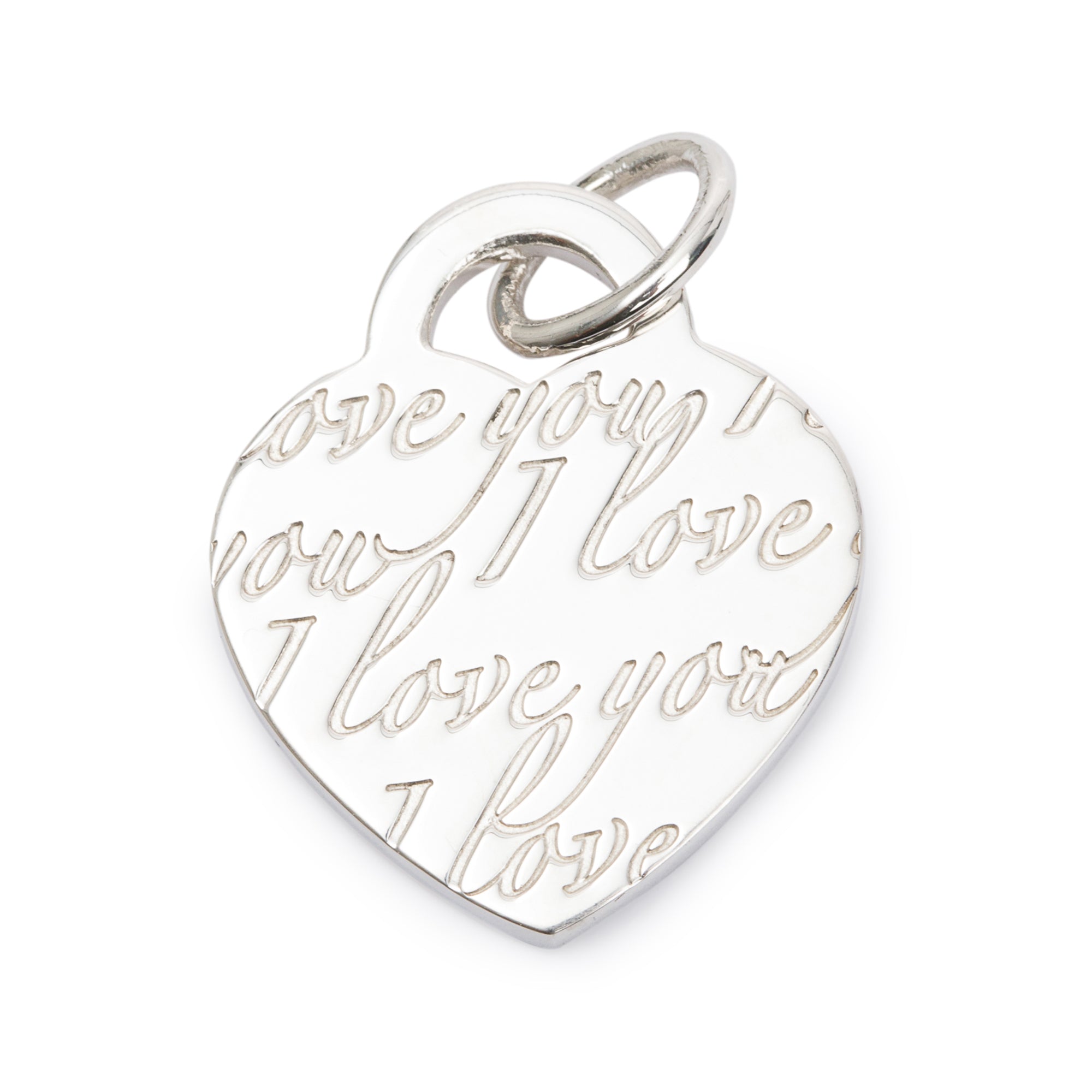 Tiffany & Co. Sterling Silver Notes Heart Tag Charm