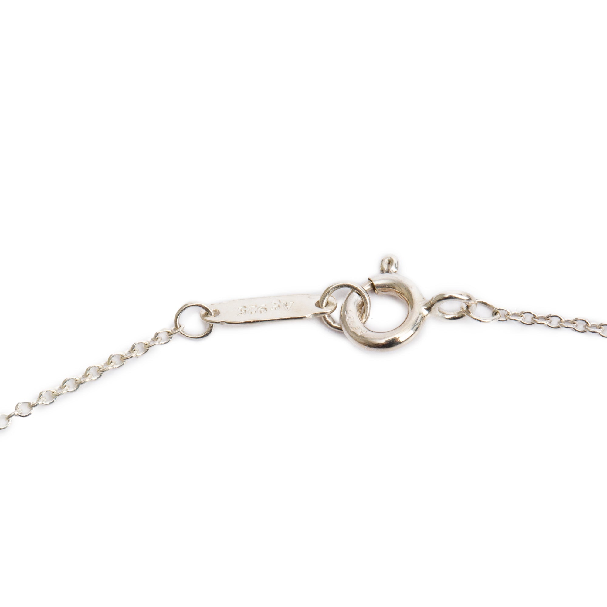 Tiffany & Co. Sterling Silver Notes Letter 'M' Disc Charm Pendant Necklace