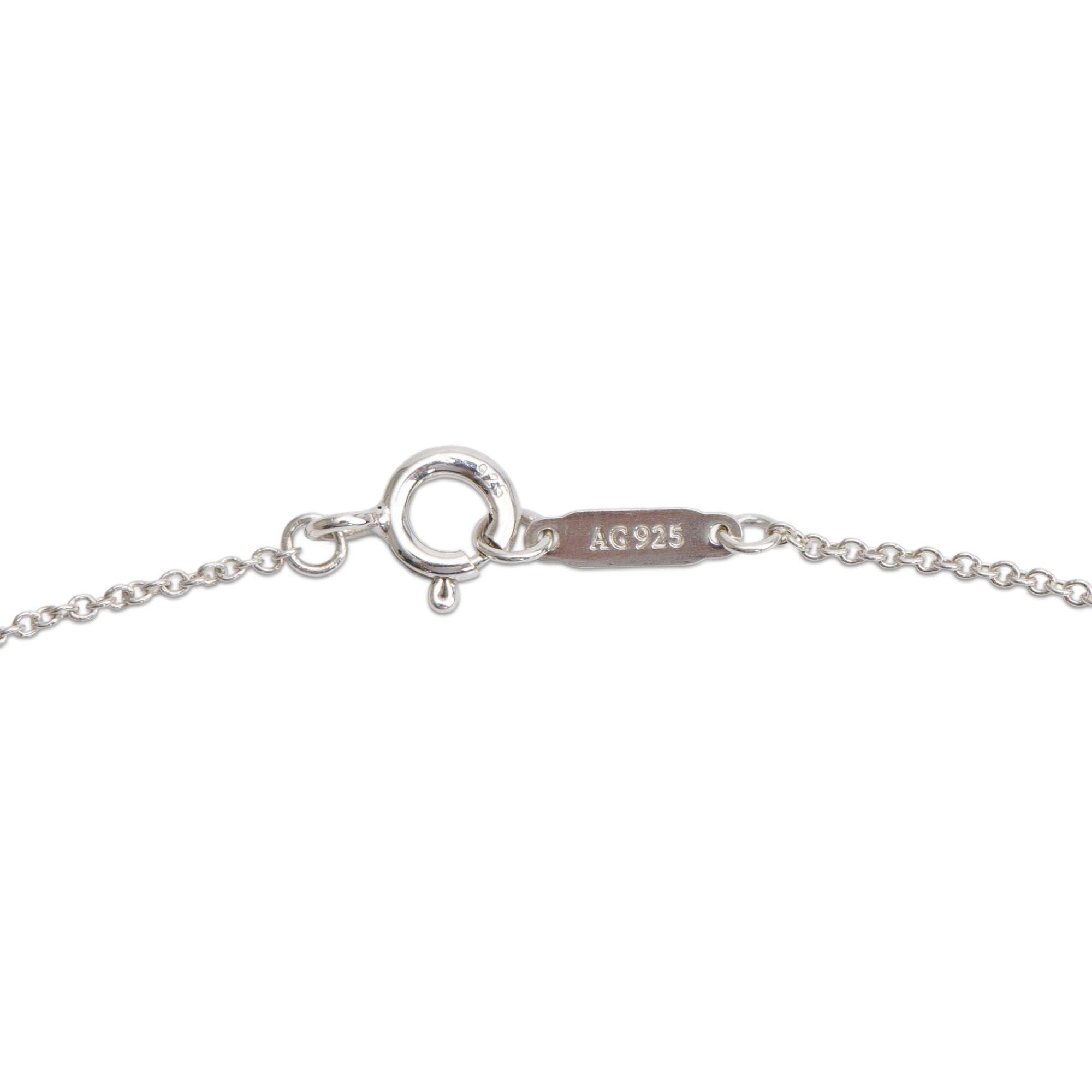 Tiffany & Co. Sterling Silver Notes Letter 'M' Disc Charm Pendant Necklace